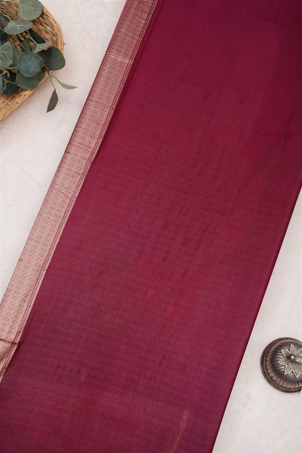 Banarasi Viscose Georgette Purple Saree
