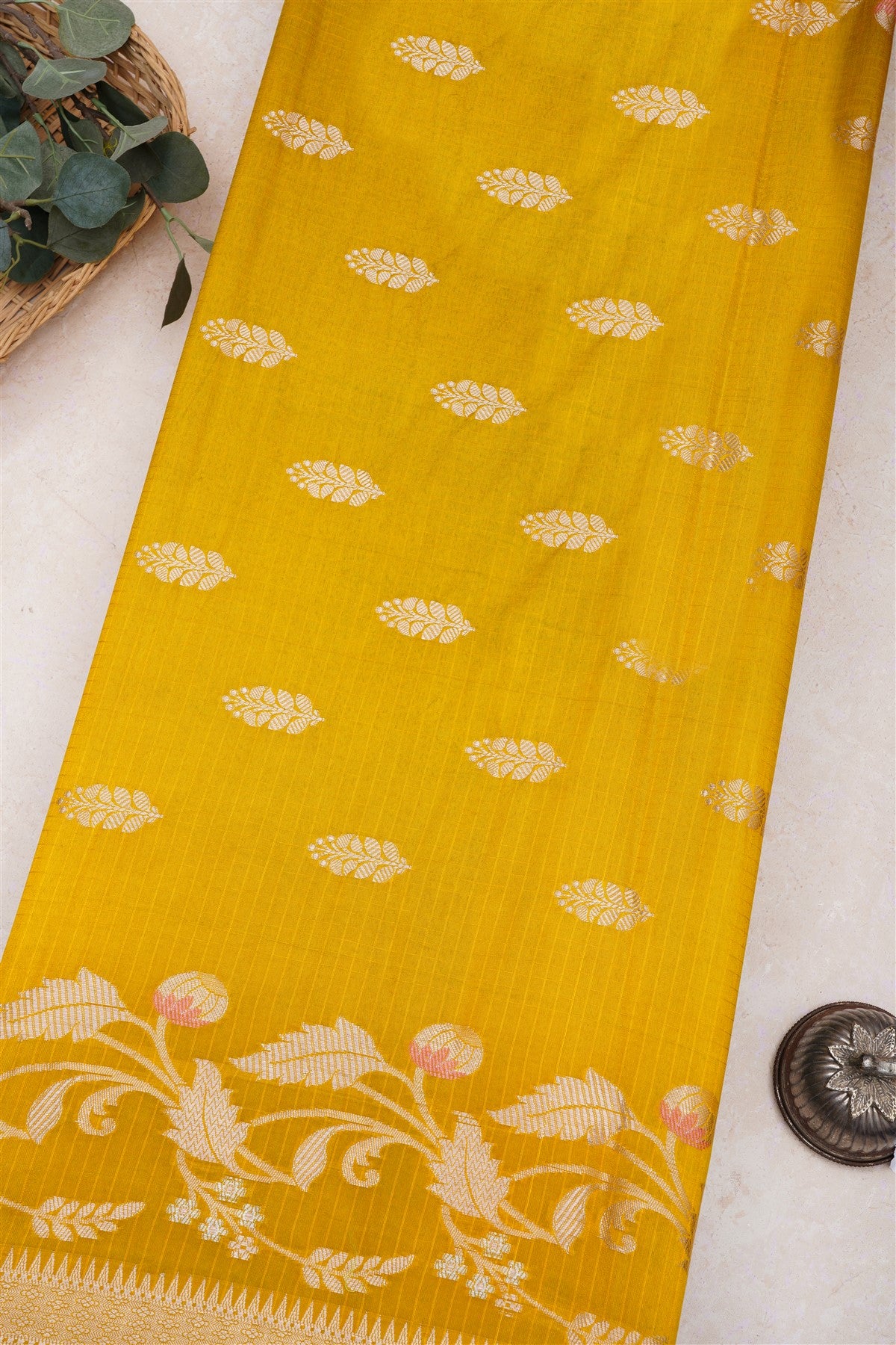Banarasi Kathan Silk Dark Green Saree