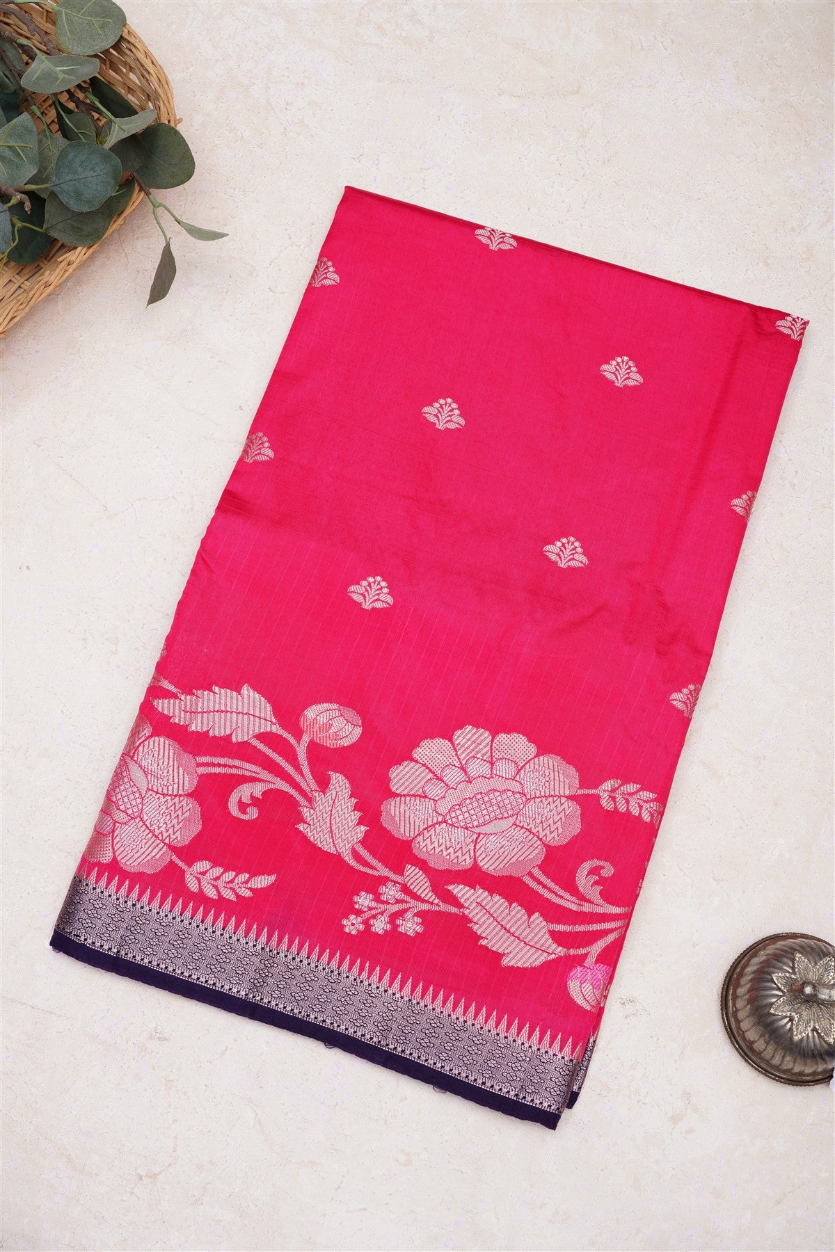 Banarasi Kathan Silk Pink Saree