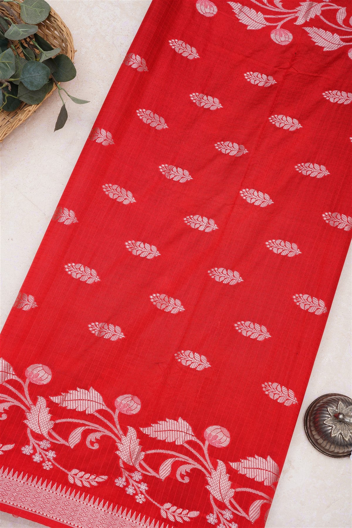 Banarasi Kathan Silk Violet Saree
