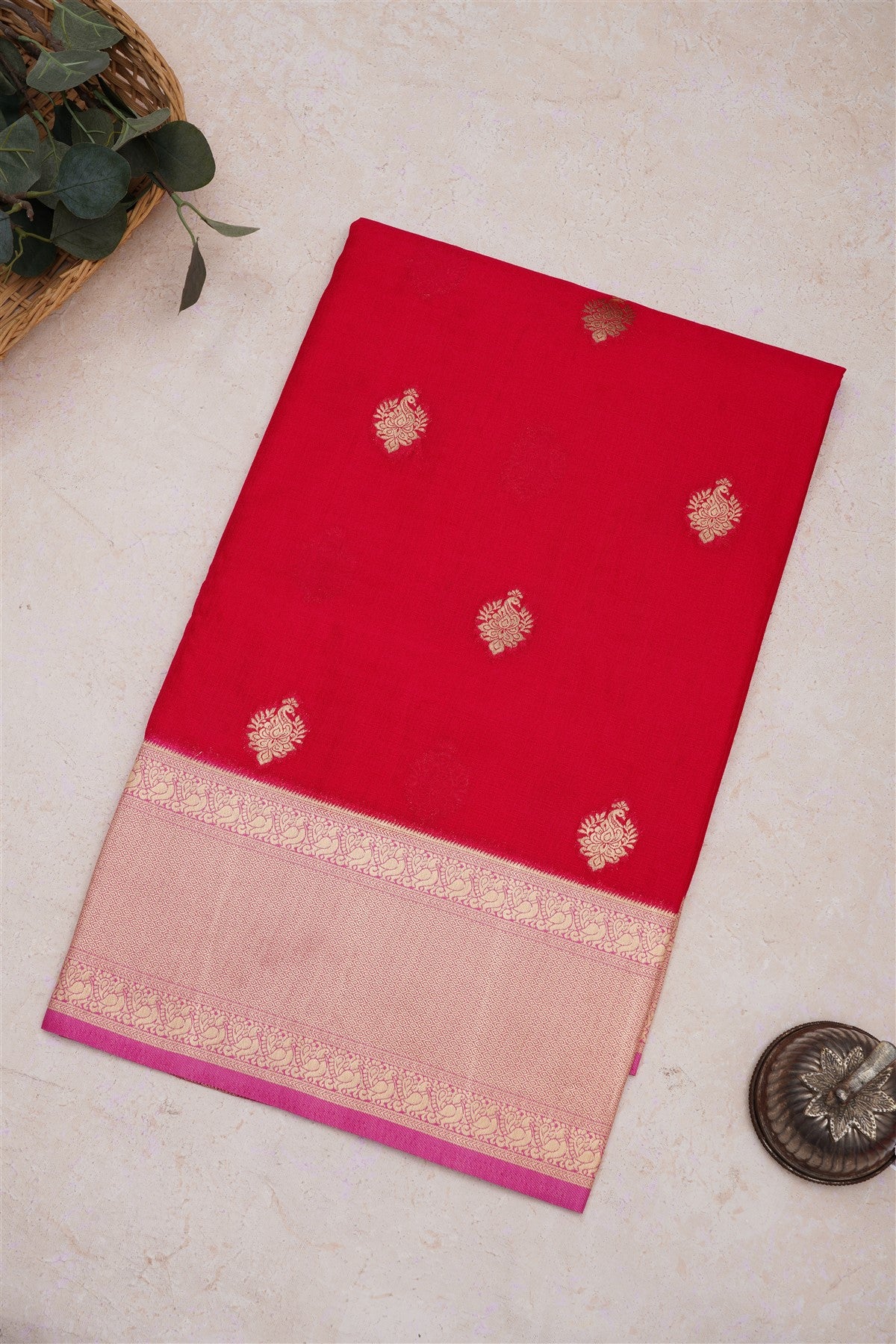 Banarasi Warm Silk Pink Saree