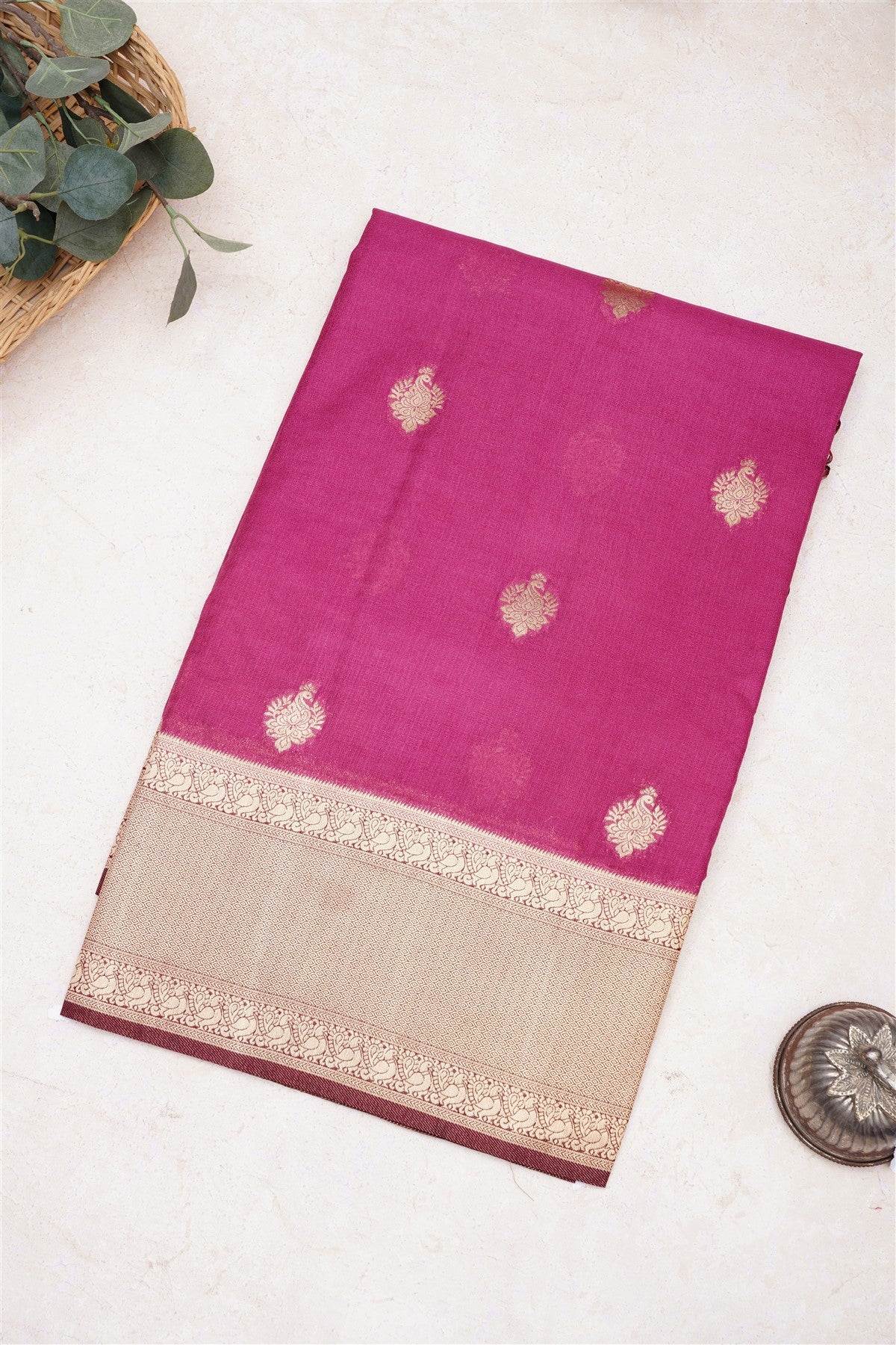 Banarasi Warm Silk Purple Saree