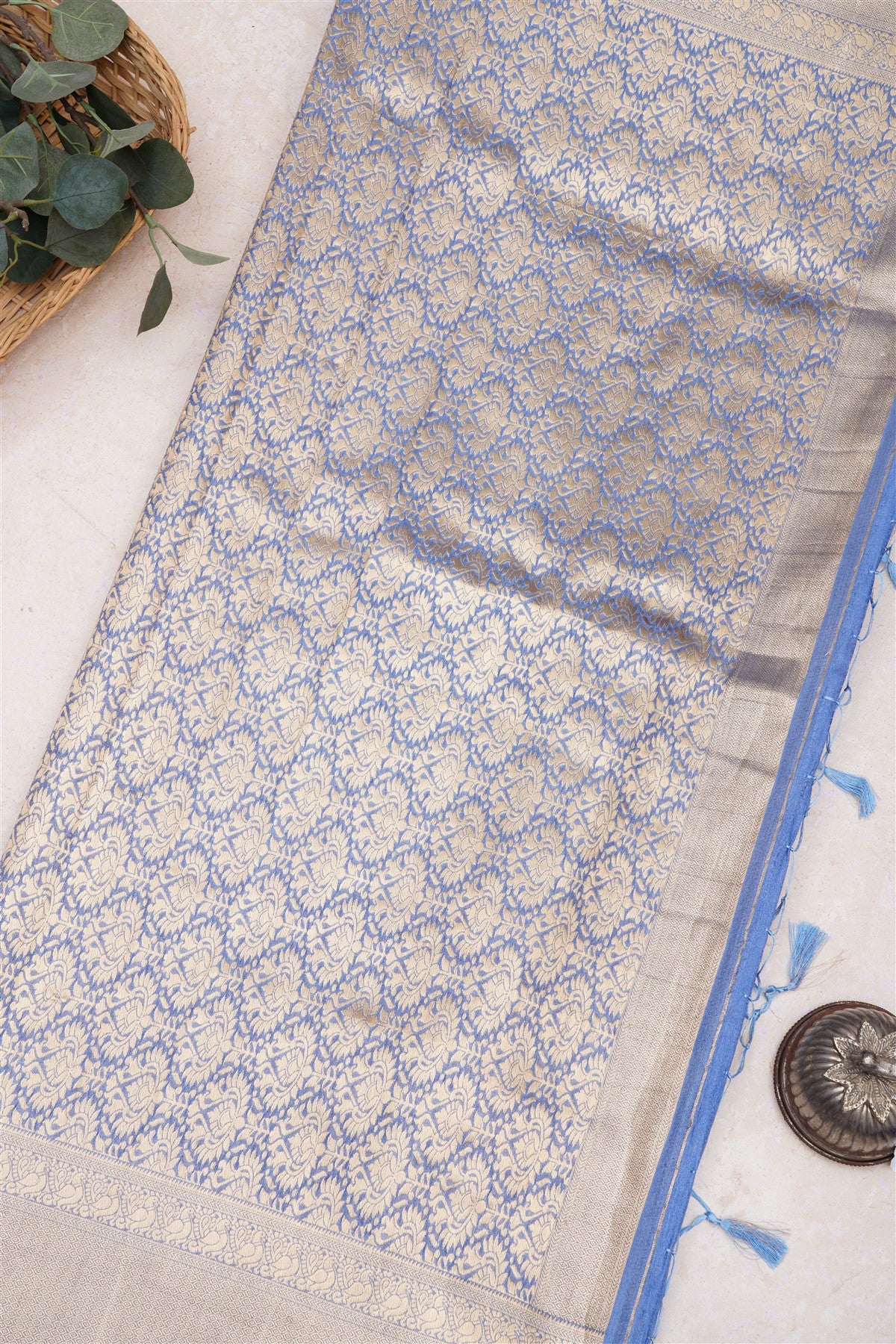 Banarasi Warm Silk Violet Saree