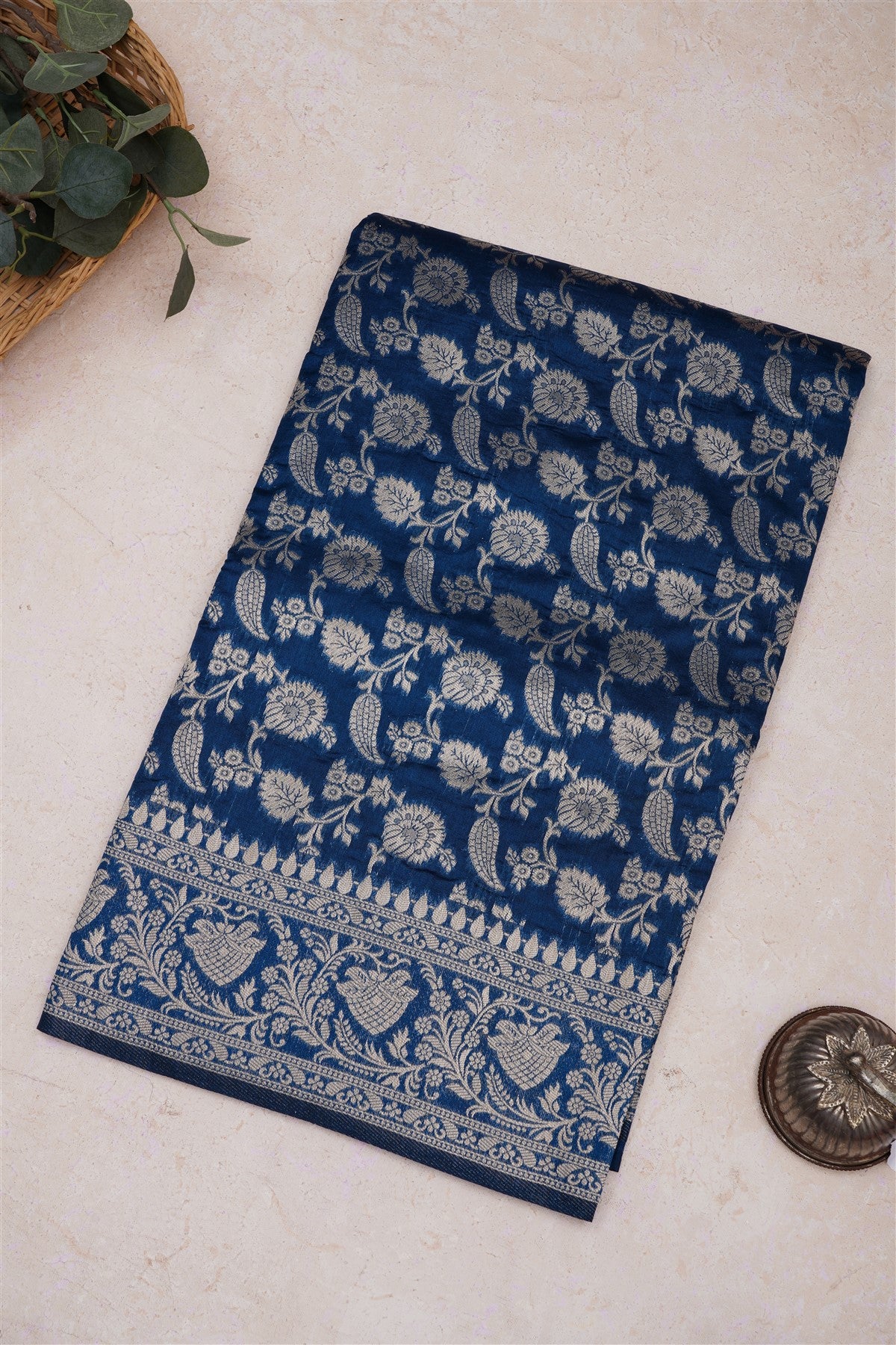 Banarasi Silk Dark Blue Saree