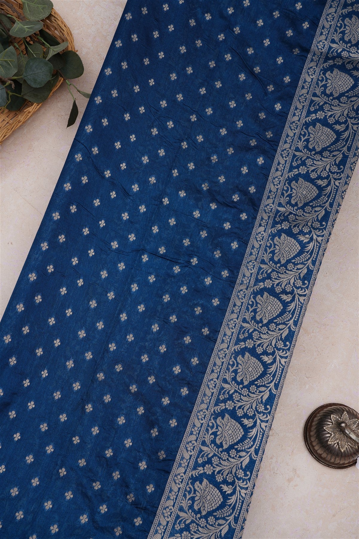 Banarasi Silk Dark Blue Saree