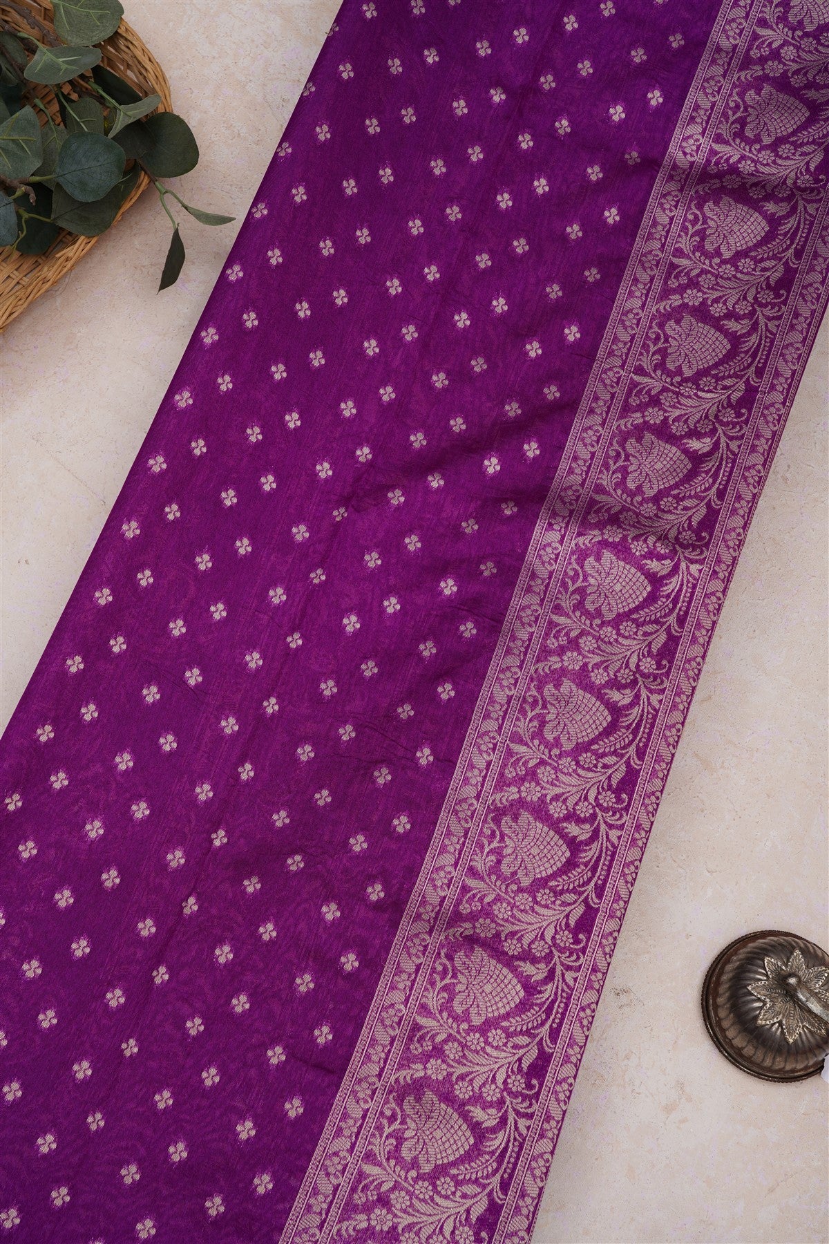 Banarasi Silk Purple Saree