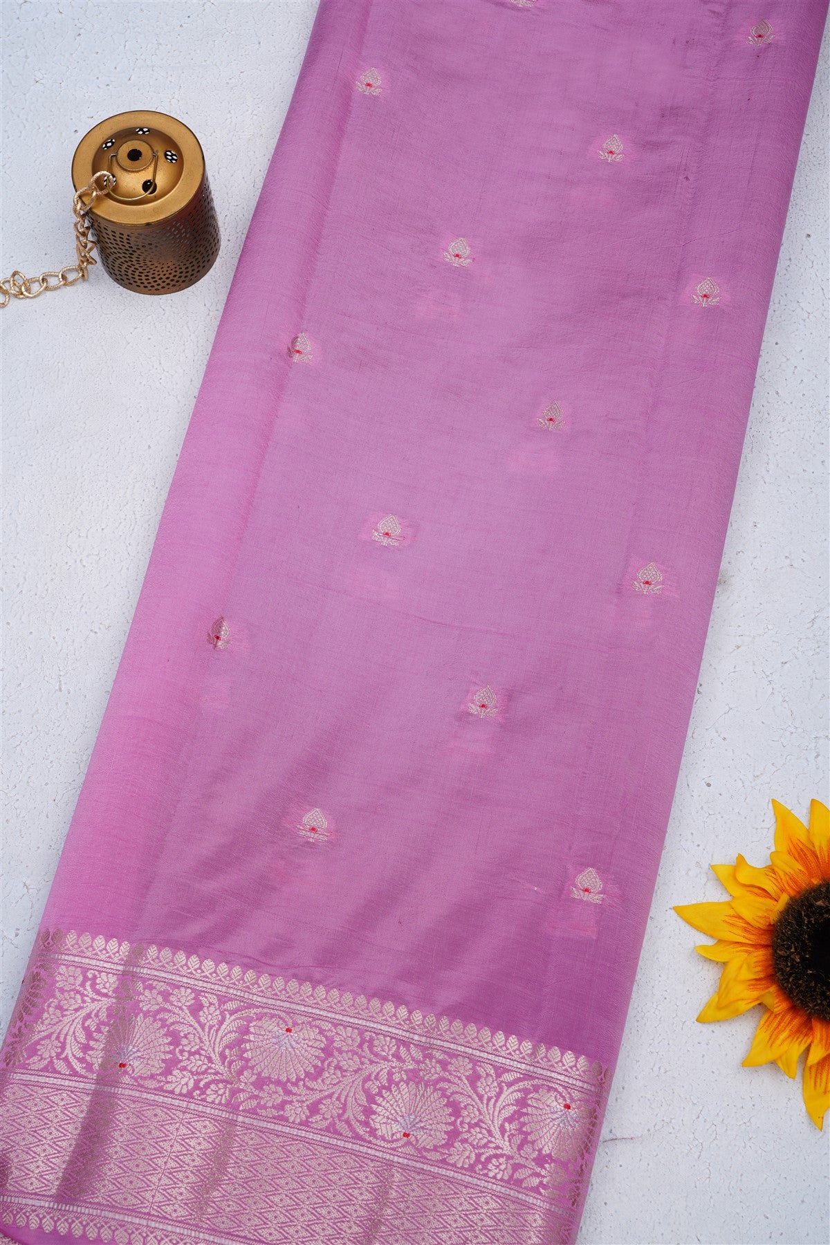 Banarasi Semi Chiniya Purple Saree