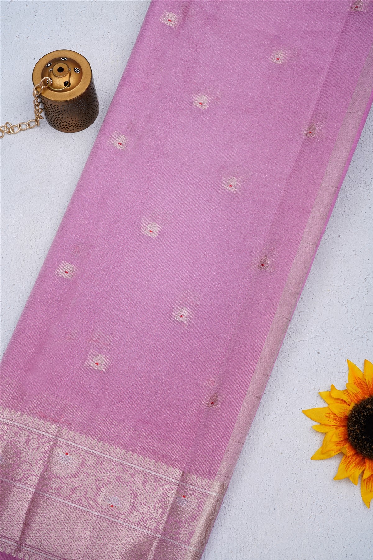 Banarasi Semi Chiniya Purple Saree