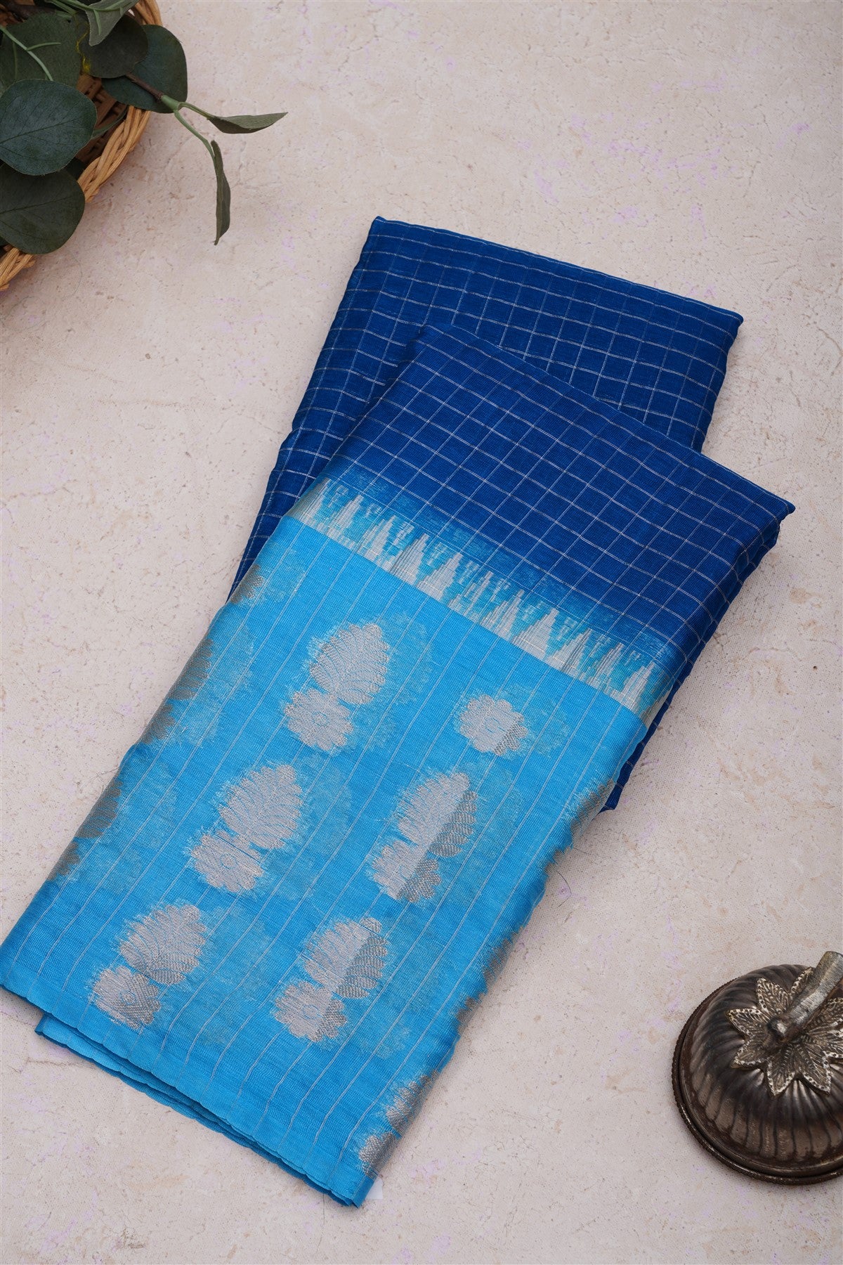 Banarasi Warm Silk Dark Blue Saree
