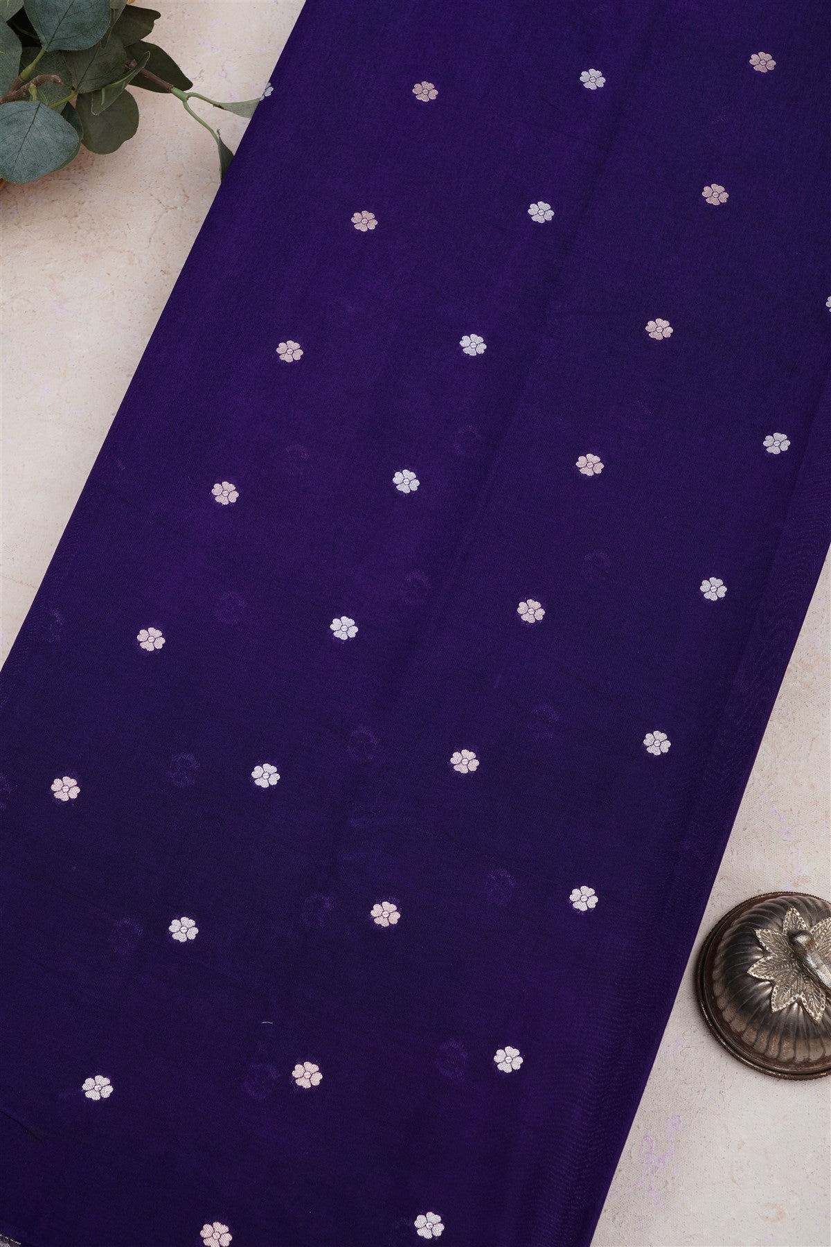 Banarasi Pashmina Dark Blue Saree
