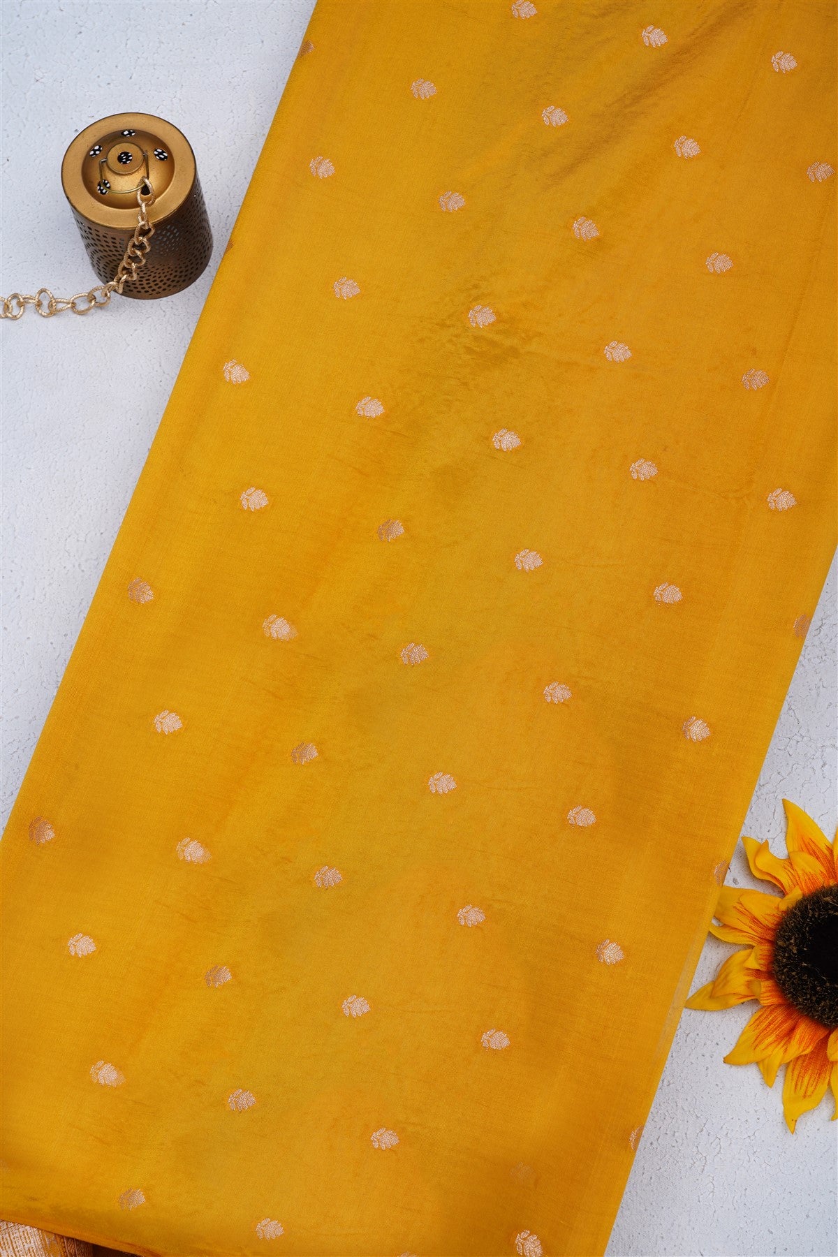 Banarasi Pashmina Dark Green Saree