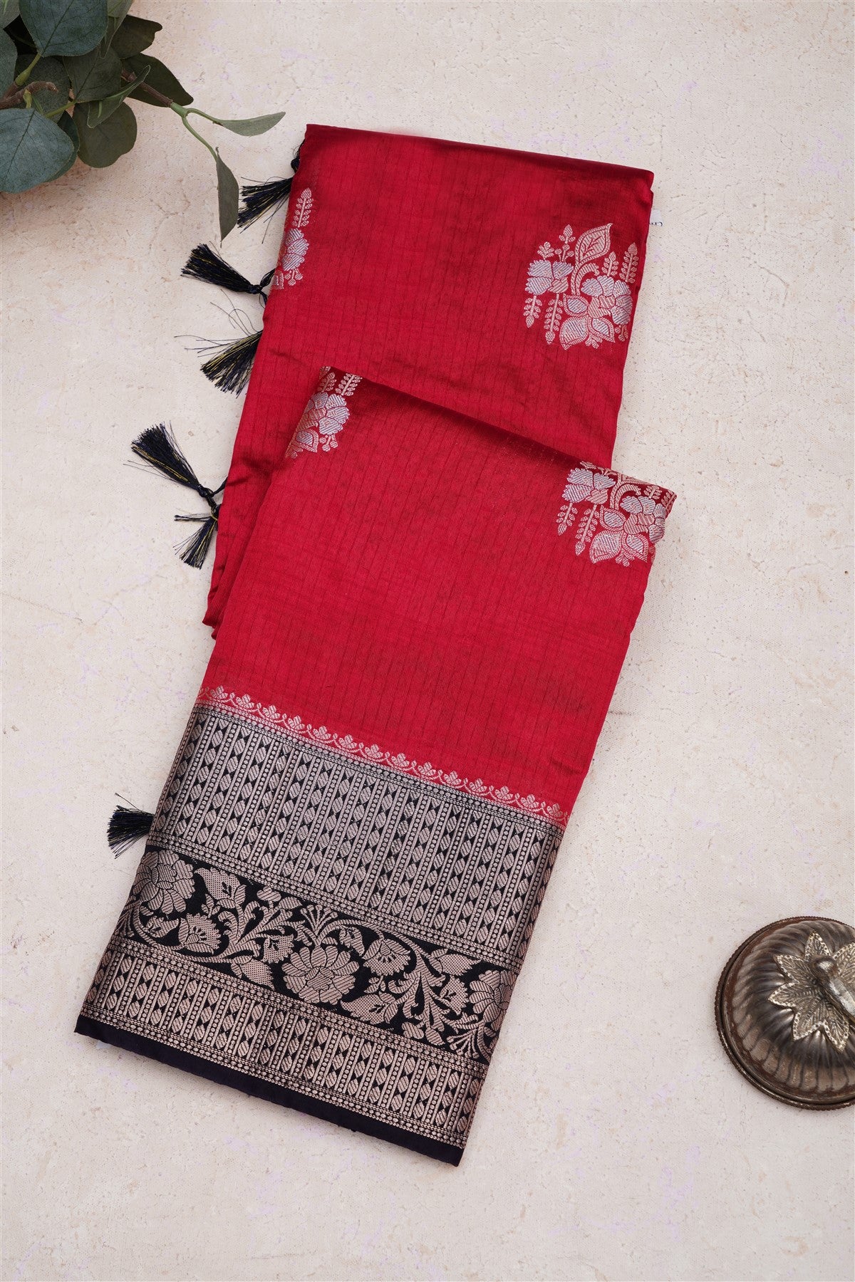 Banarasi Pashmina Pink Saree