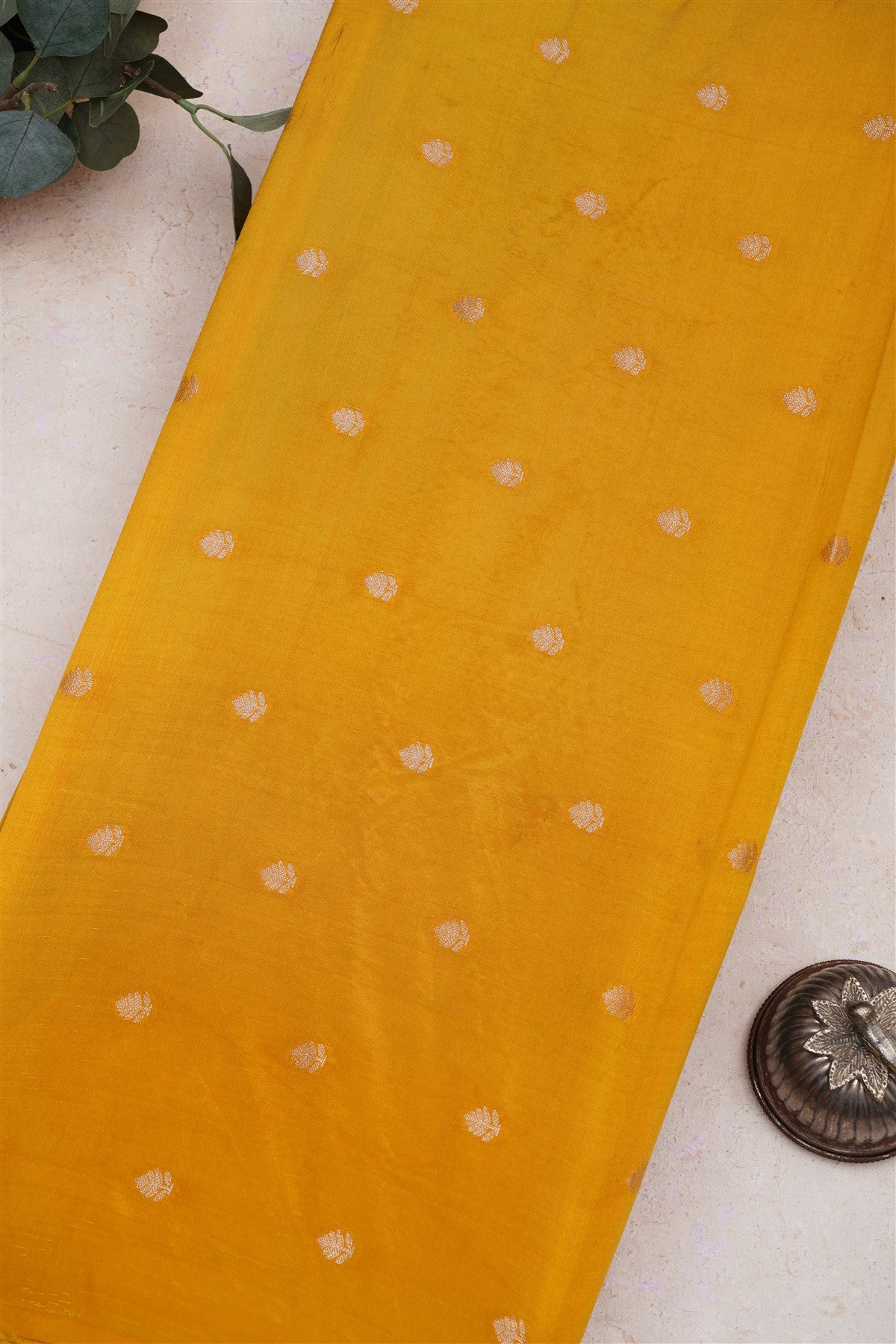 Banarasi Pashmina Dark Green Saree