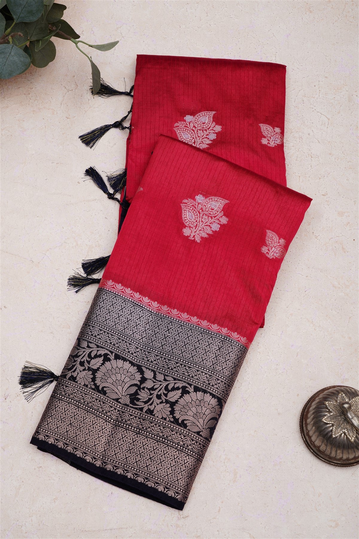 Banarasi Pashmina Pink Saree