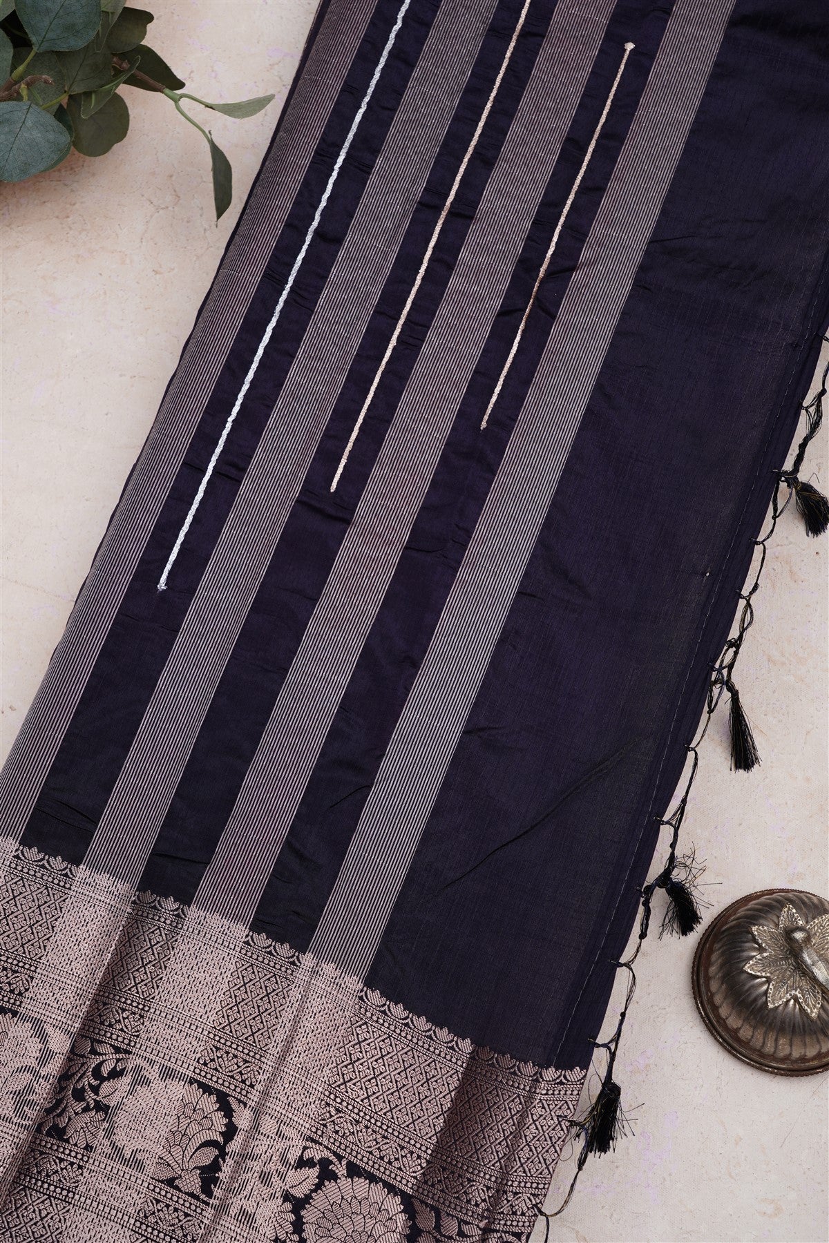 Banarasi Pashmina Pink Saree