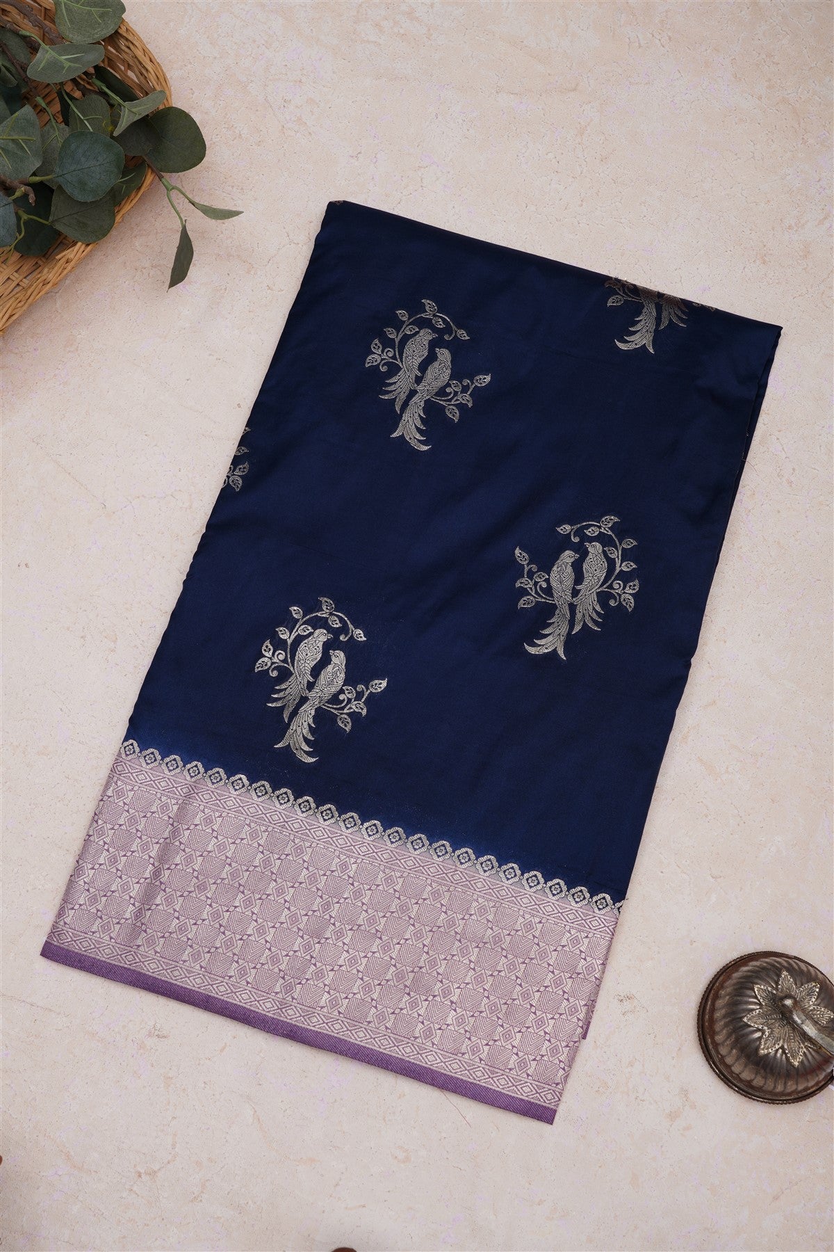 Banarasi Silk Navy Blue Saree