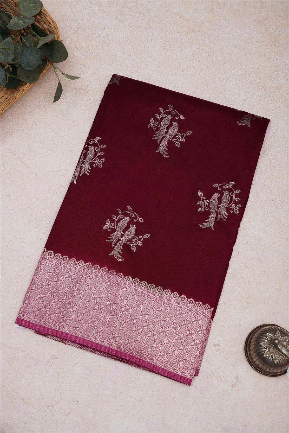 Banarasi Silk Purple Saree