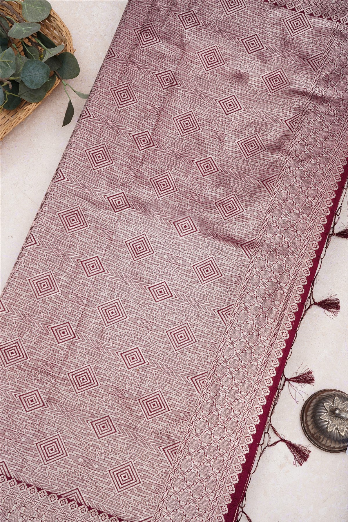 Banarasi Silk Purple Saree