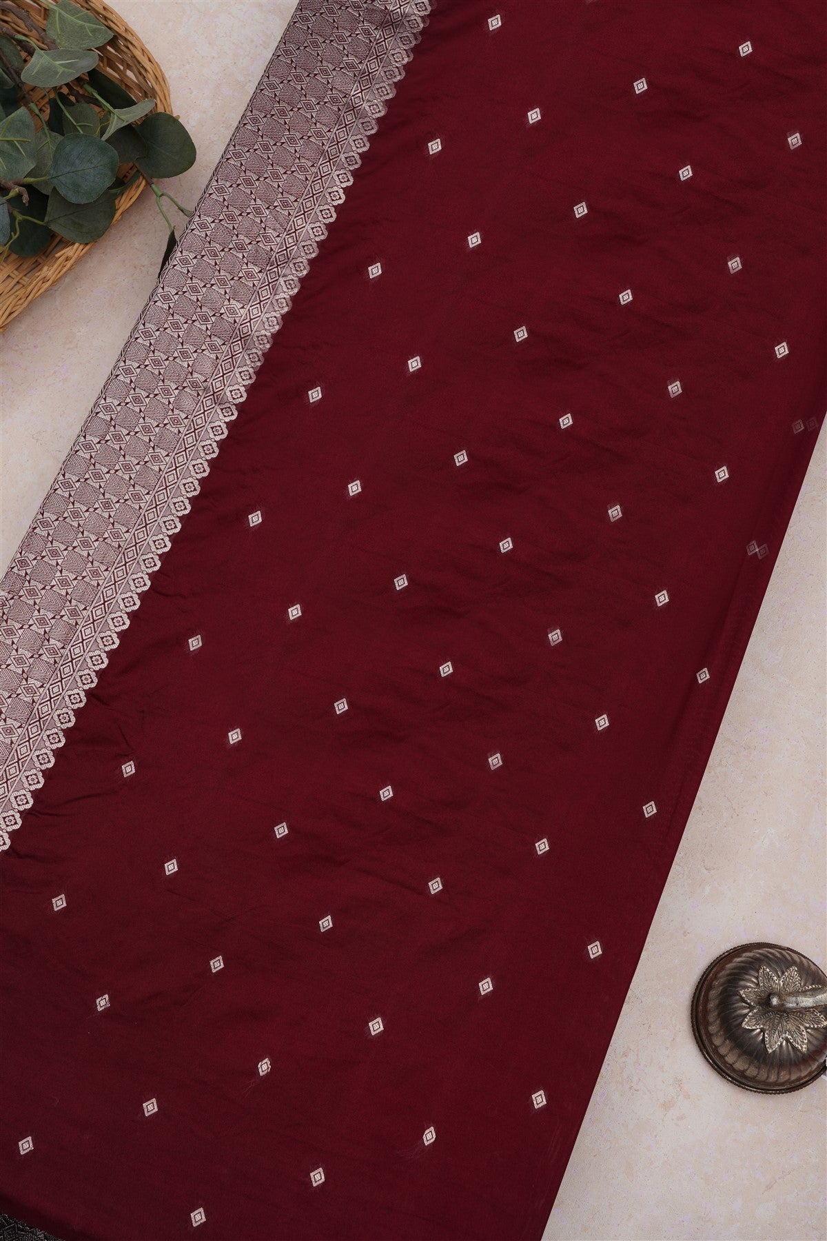 Banarasi Silk Rust Saree
