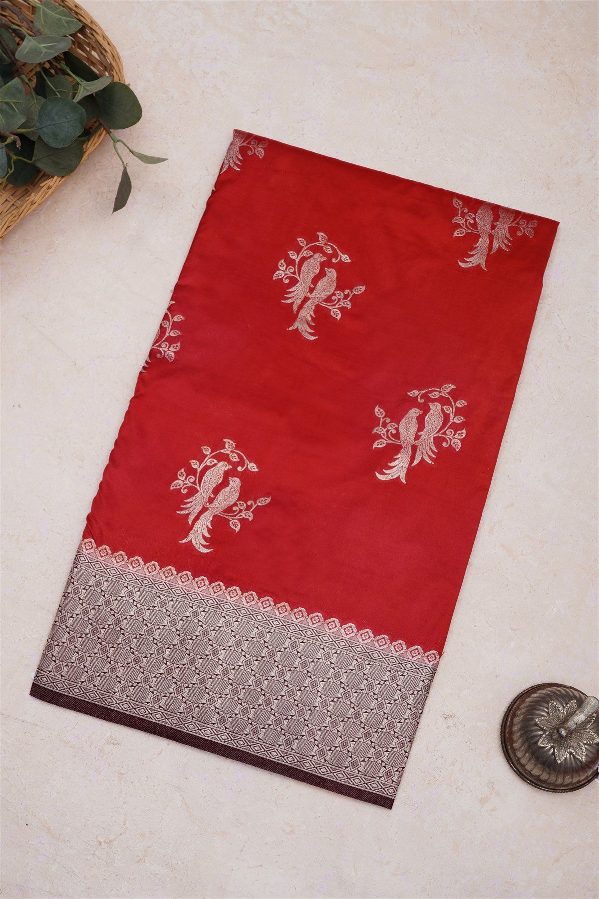 Banarasi Silk Rust Saree