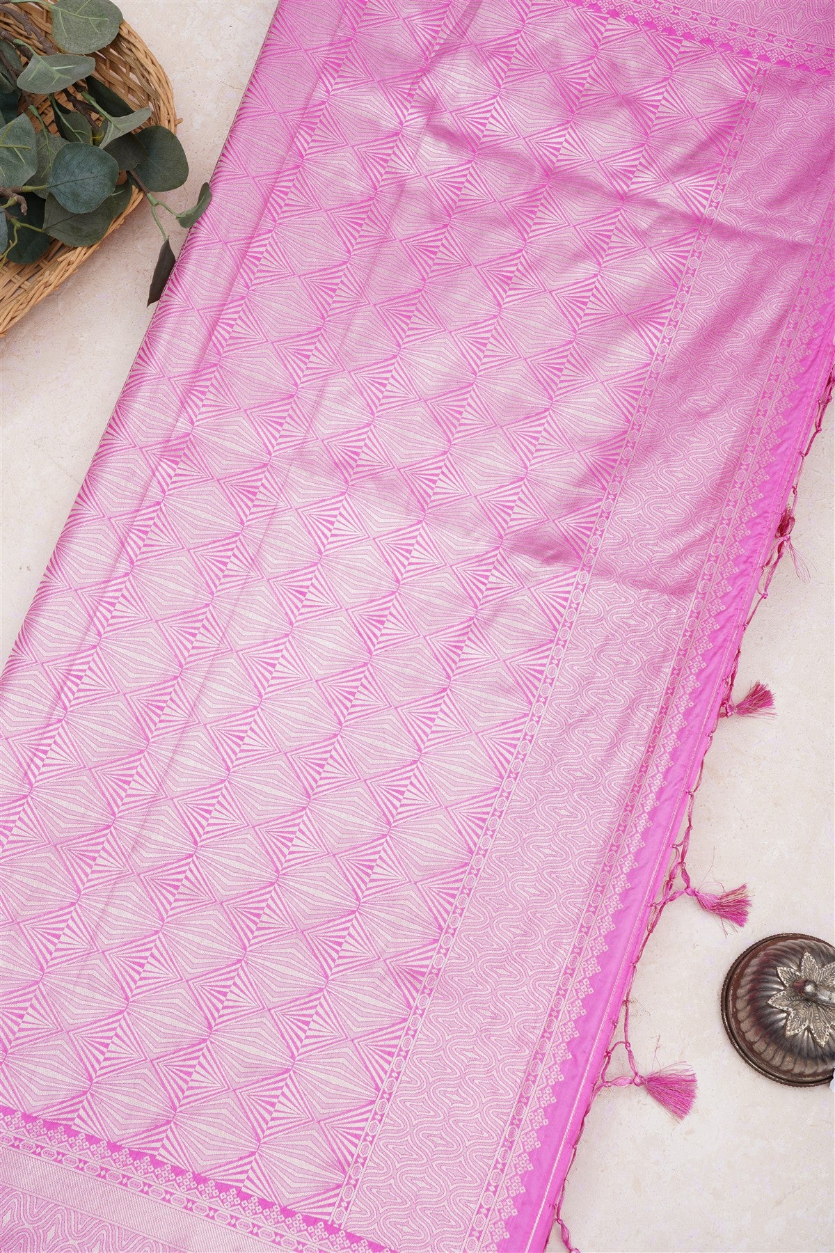 Banarasi Silk Pink Saree