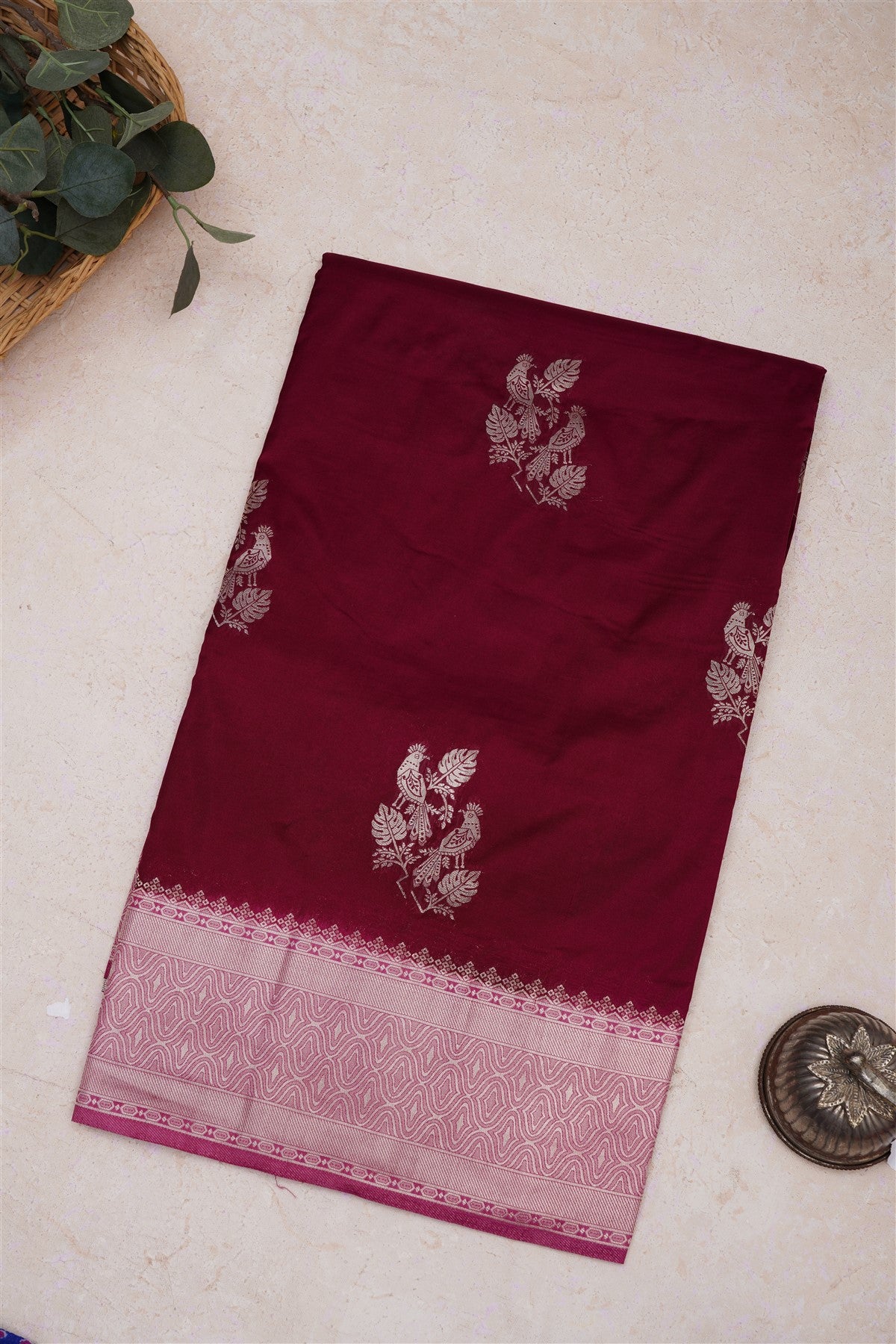 Banarasi Silk Purple Saree