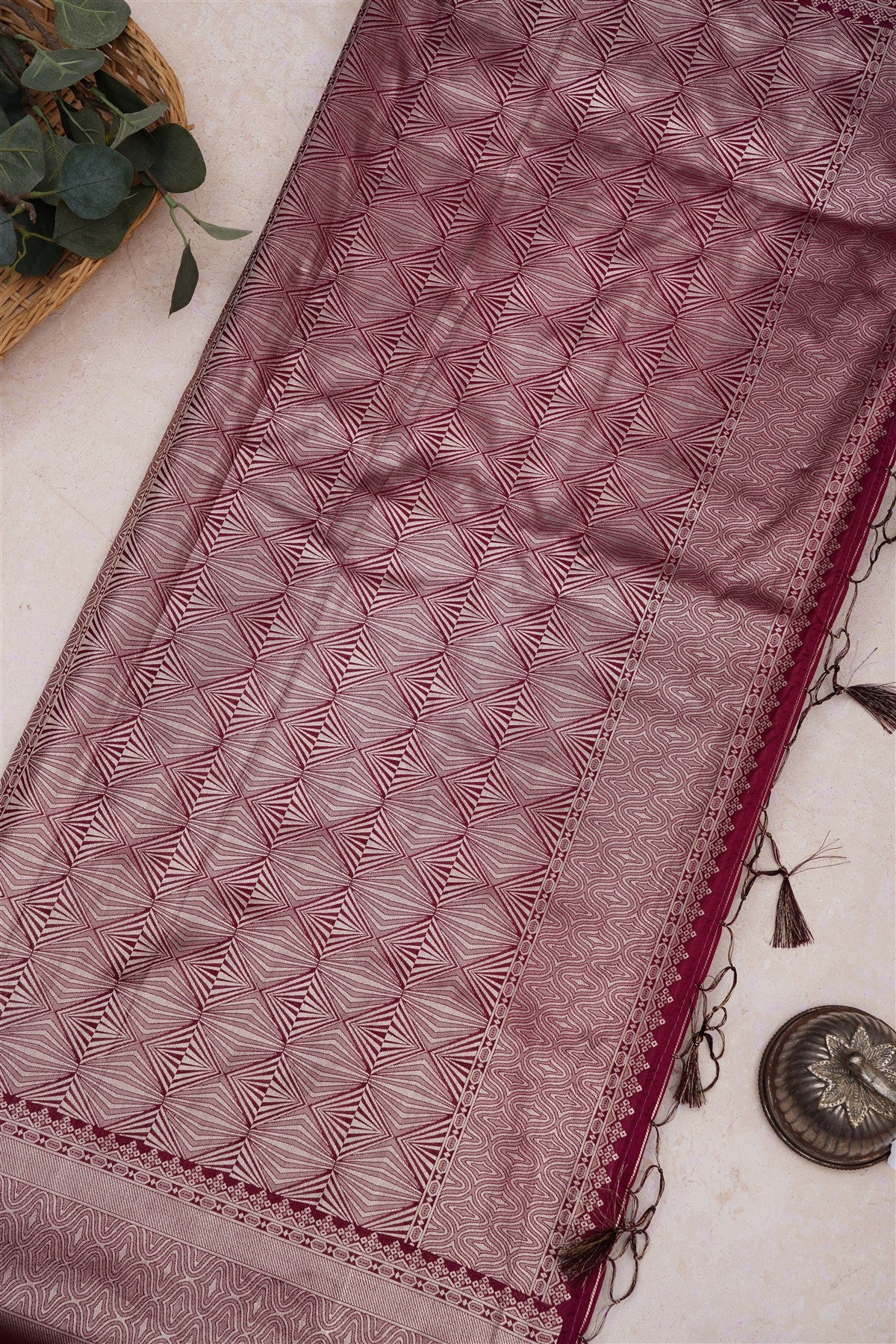 Banarasi Silk Purple Saree