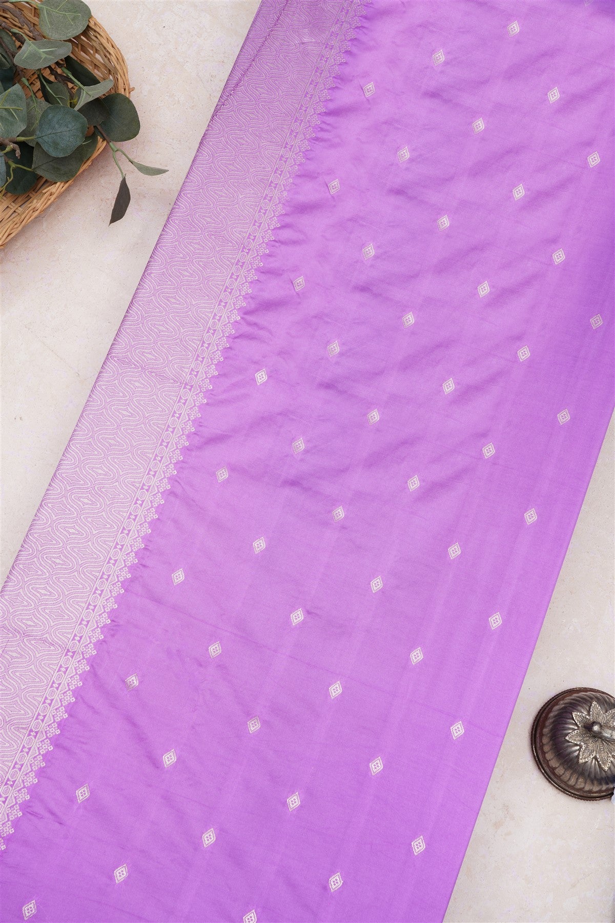 Banarasi Silk Violet Saree