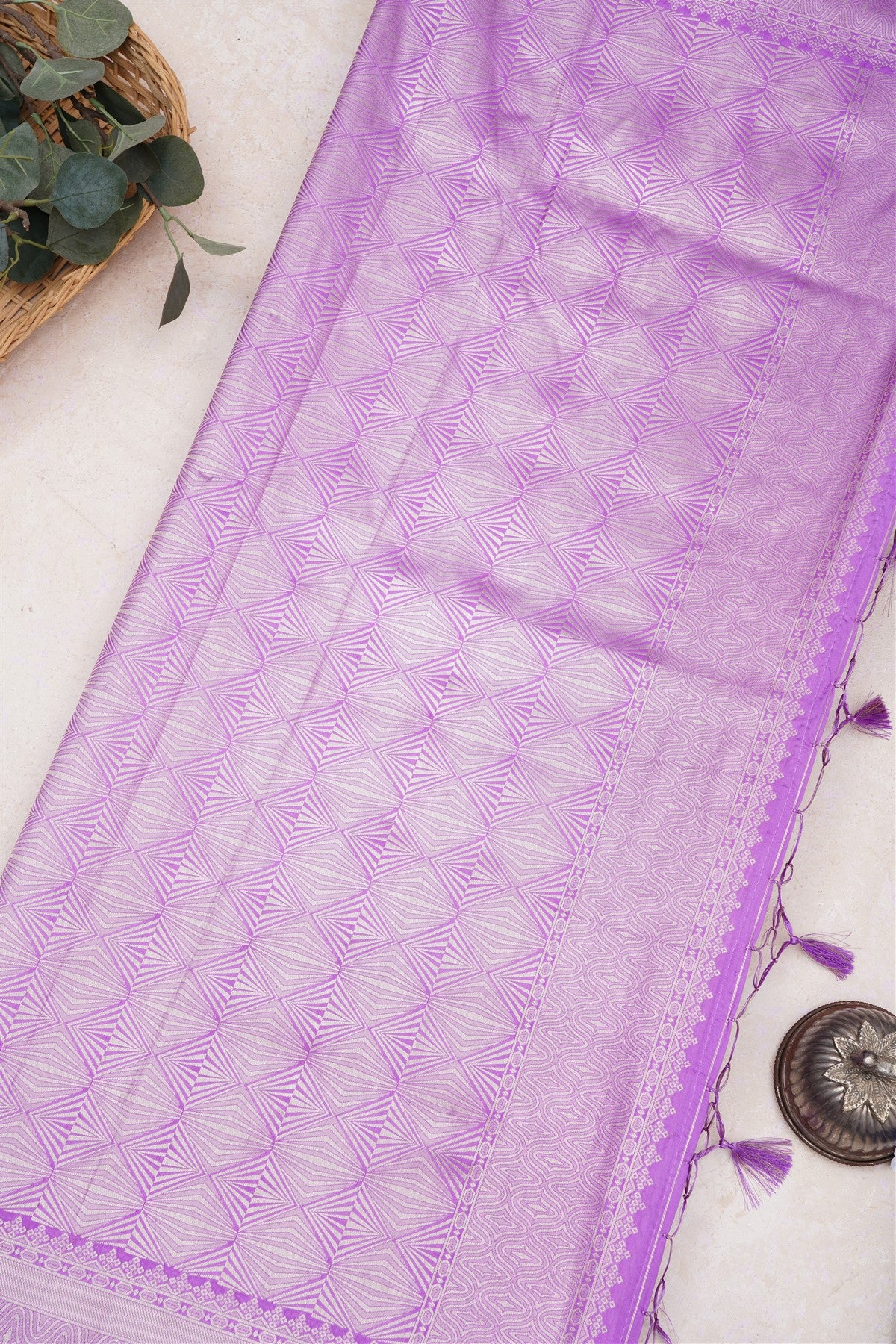 Banarasi Silk Violet Saree