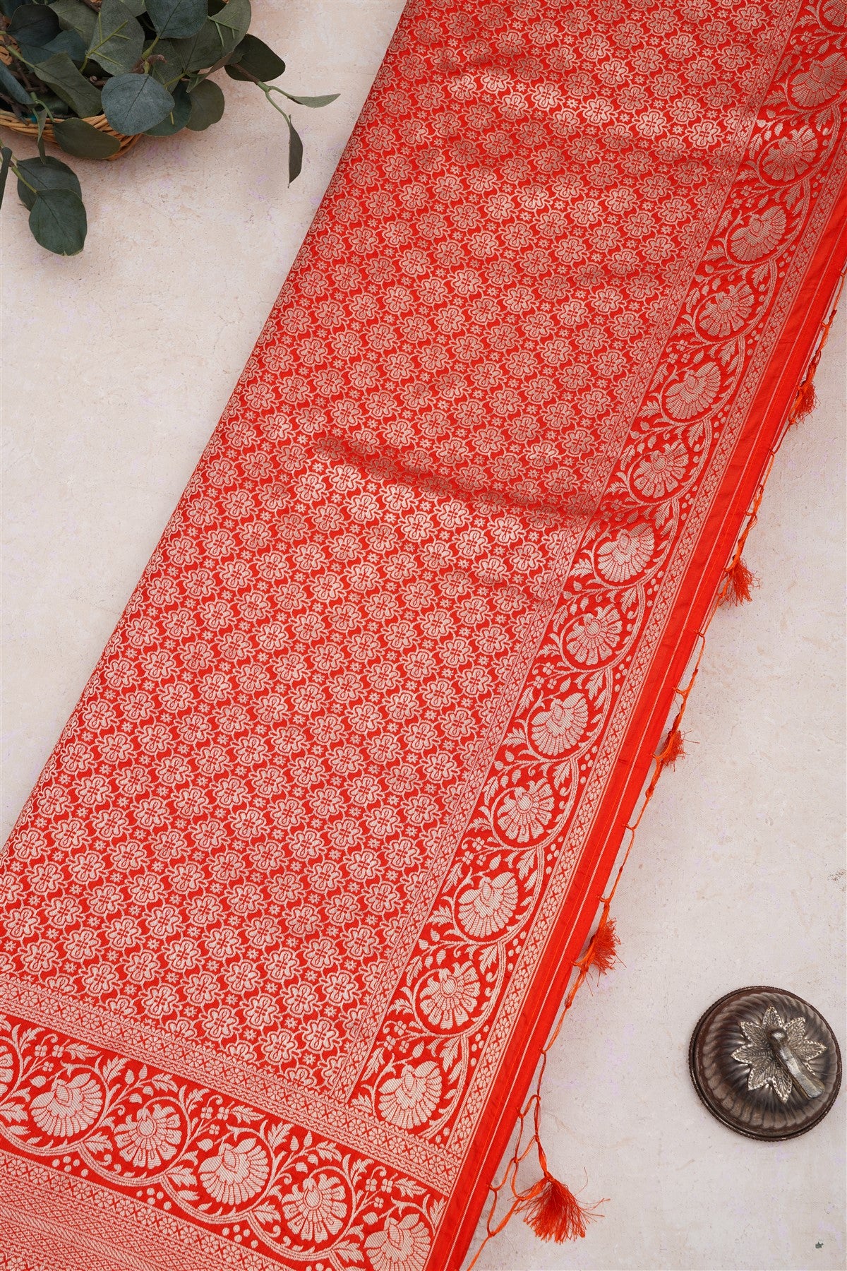 Banarasi Silk Dark Wine Saree