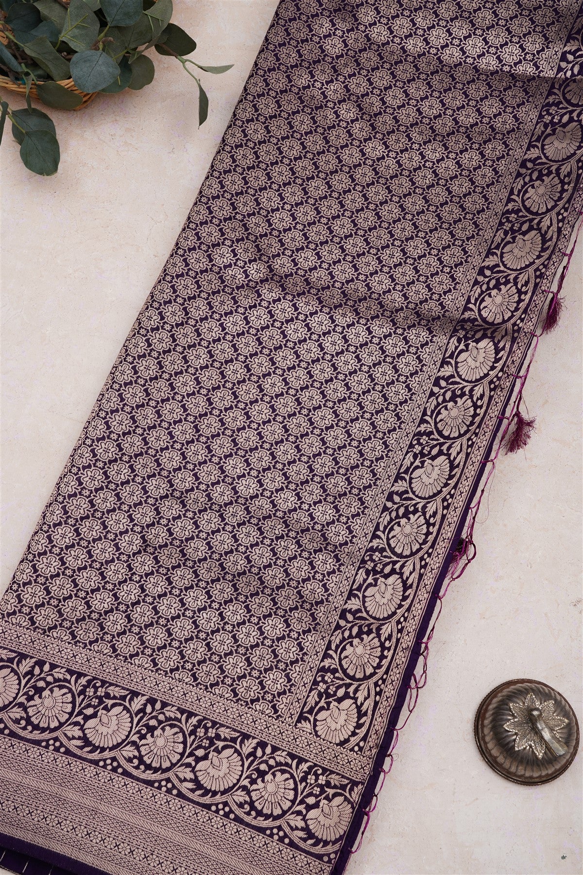 Banarasi Silk Light Green Saree