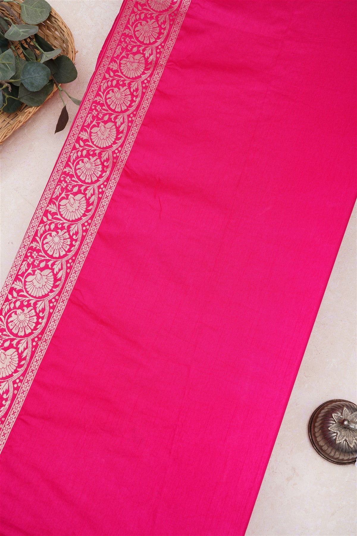 Banarasi Silk Lime Green Saree