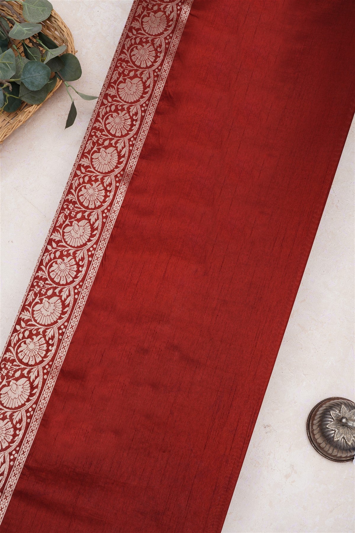 Banarasi Silk Orange Saree