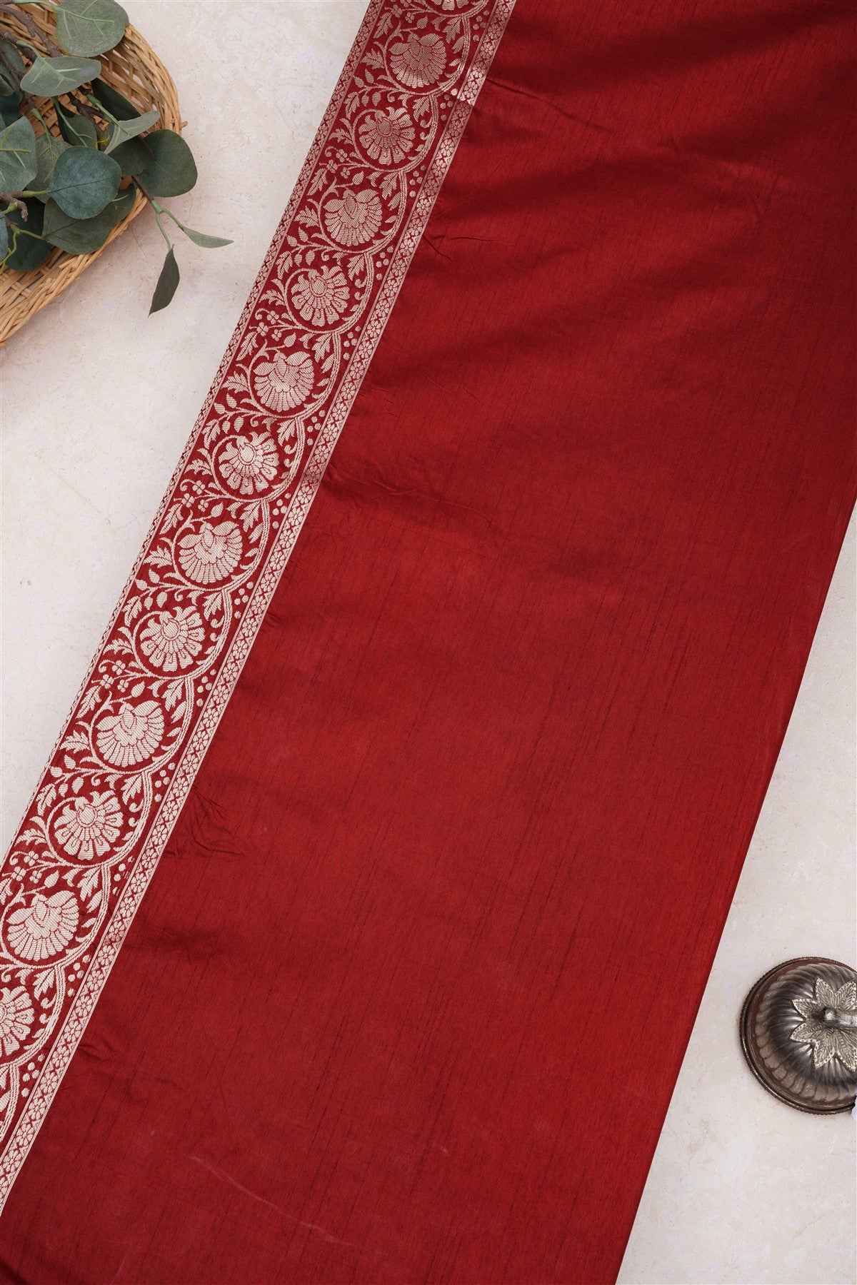 Banarasi Silk Rust Saree