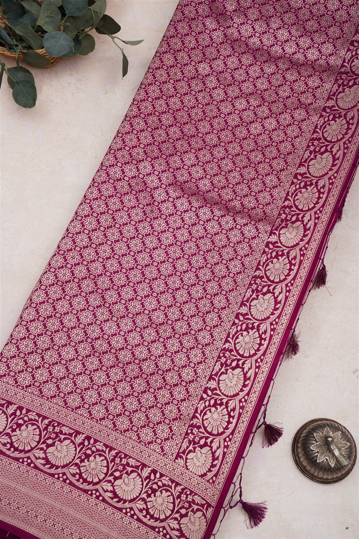 Banarasi Silk Teal Saree