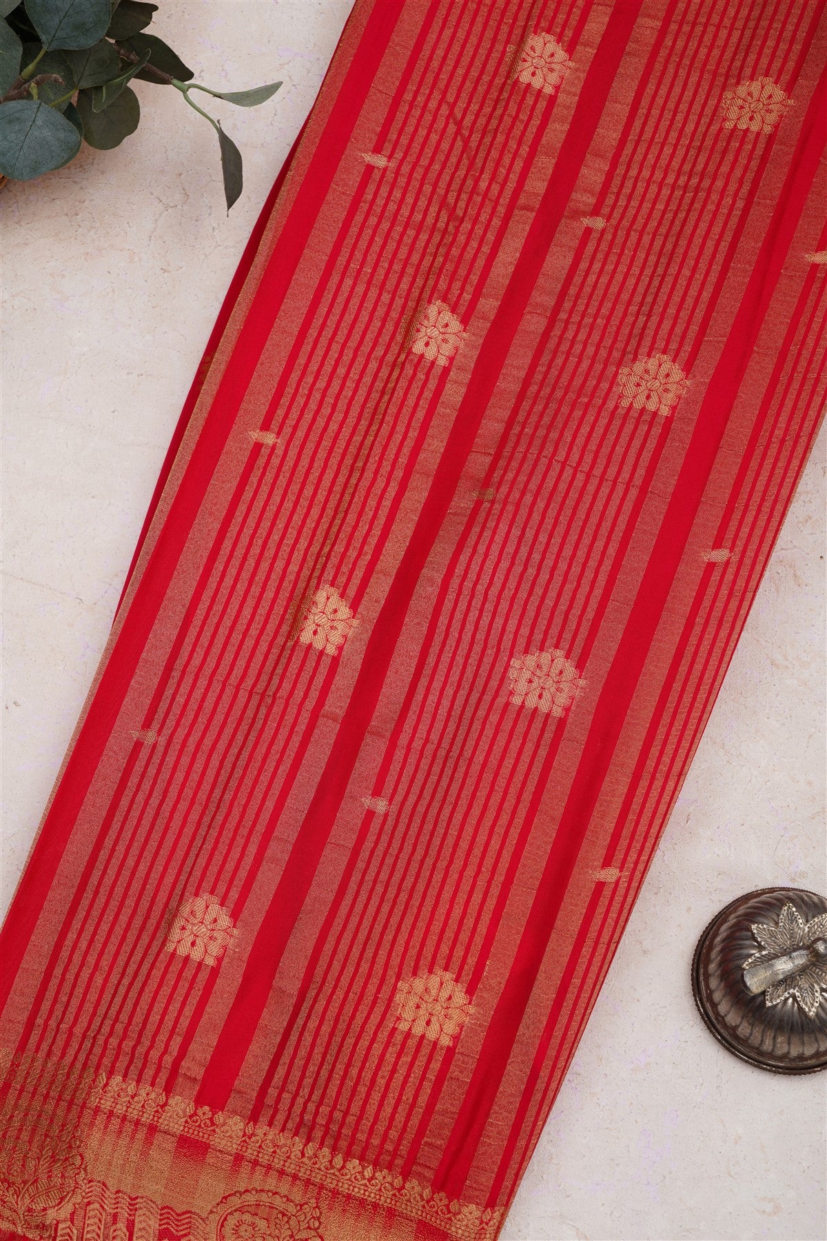 Mysore Crepe Silk Pink Saree