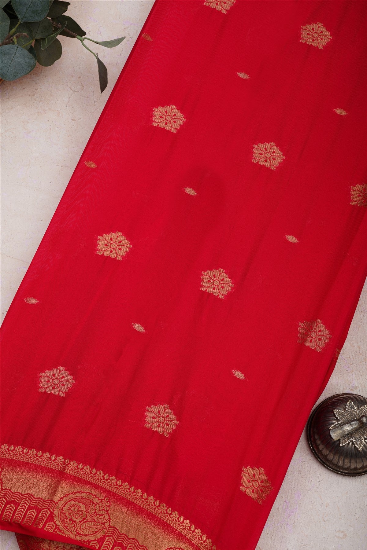 Mysore Crepe Silk Pink Saree