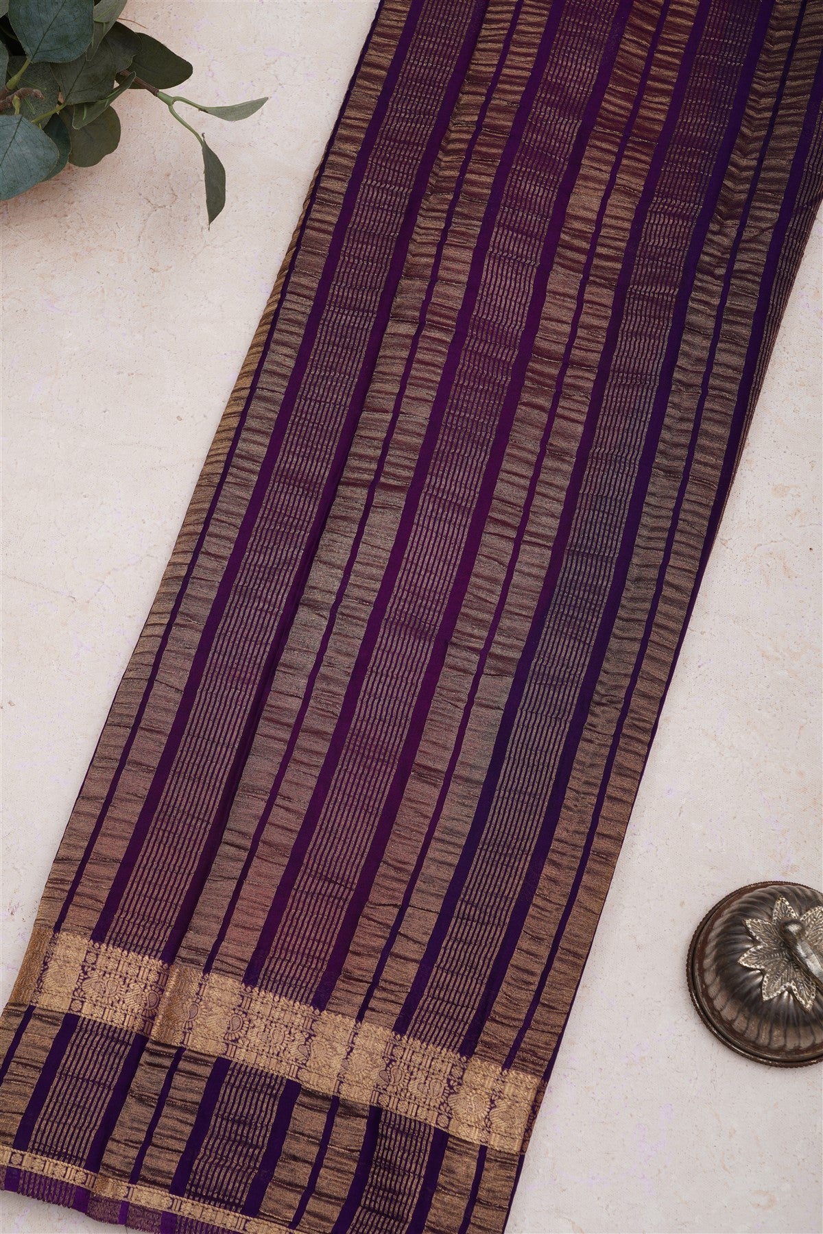 Mysore Crepe Silk Pink Saree
