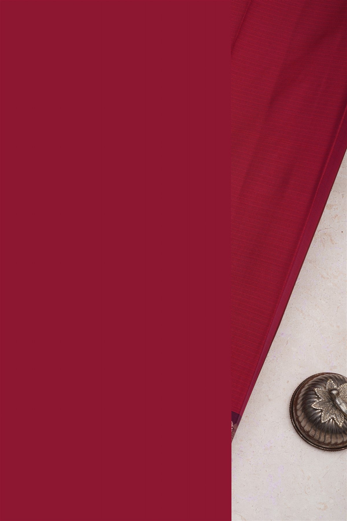 Banarasi Chanderi Silk Maroon Saree