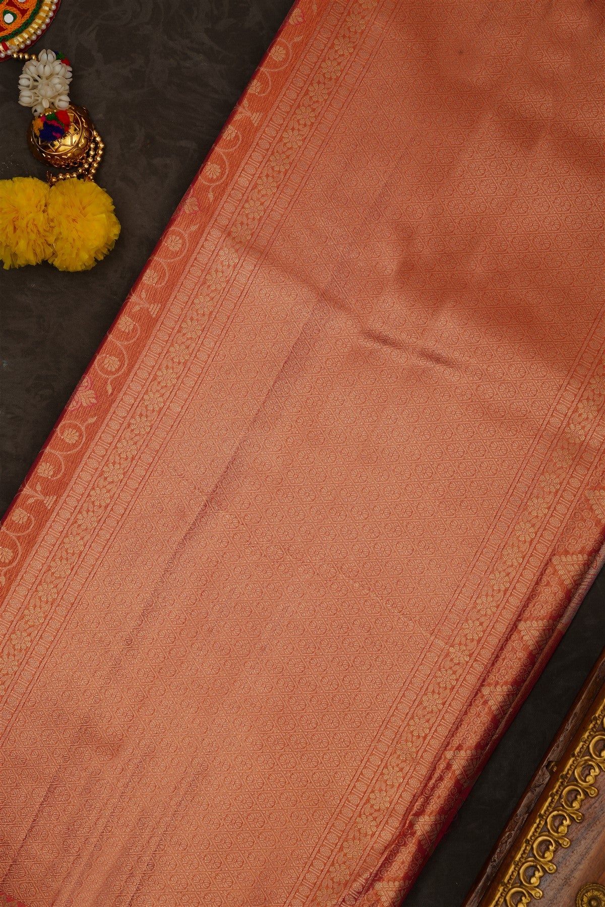 Semi Kanchipuram Tissue Silk Pink Saree