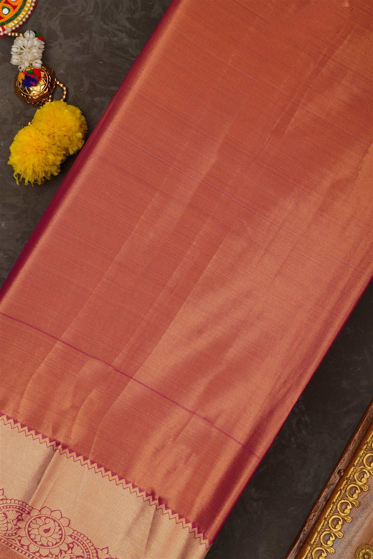 Semi Kanchipuram Tissue Silk Purple Saree