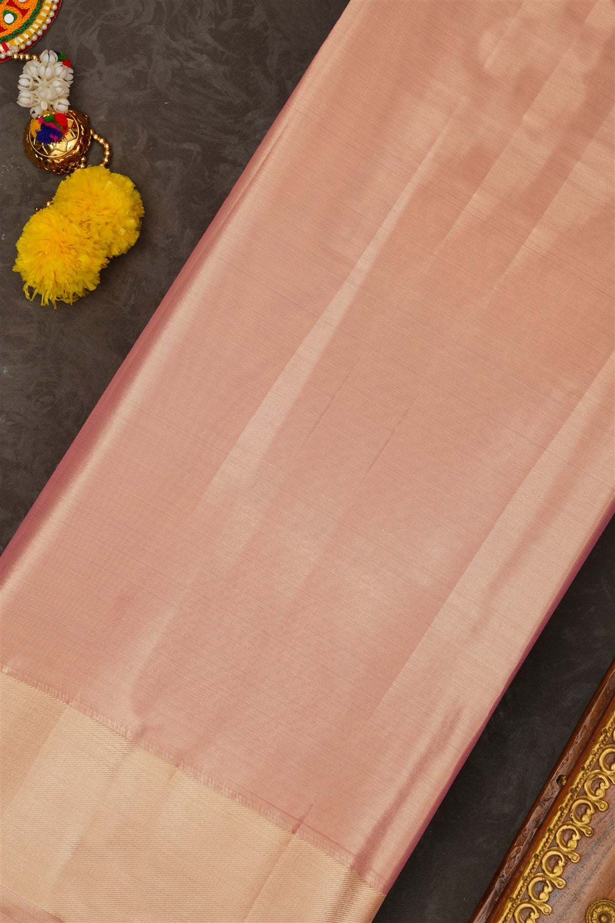 Semi Kanchipuram Tissue Silk Dual Shade Saree