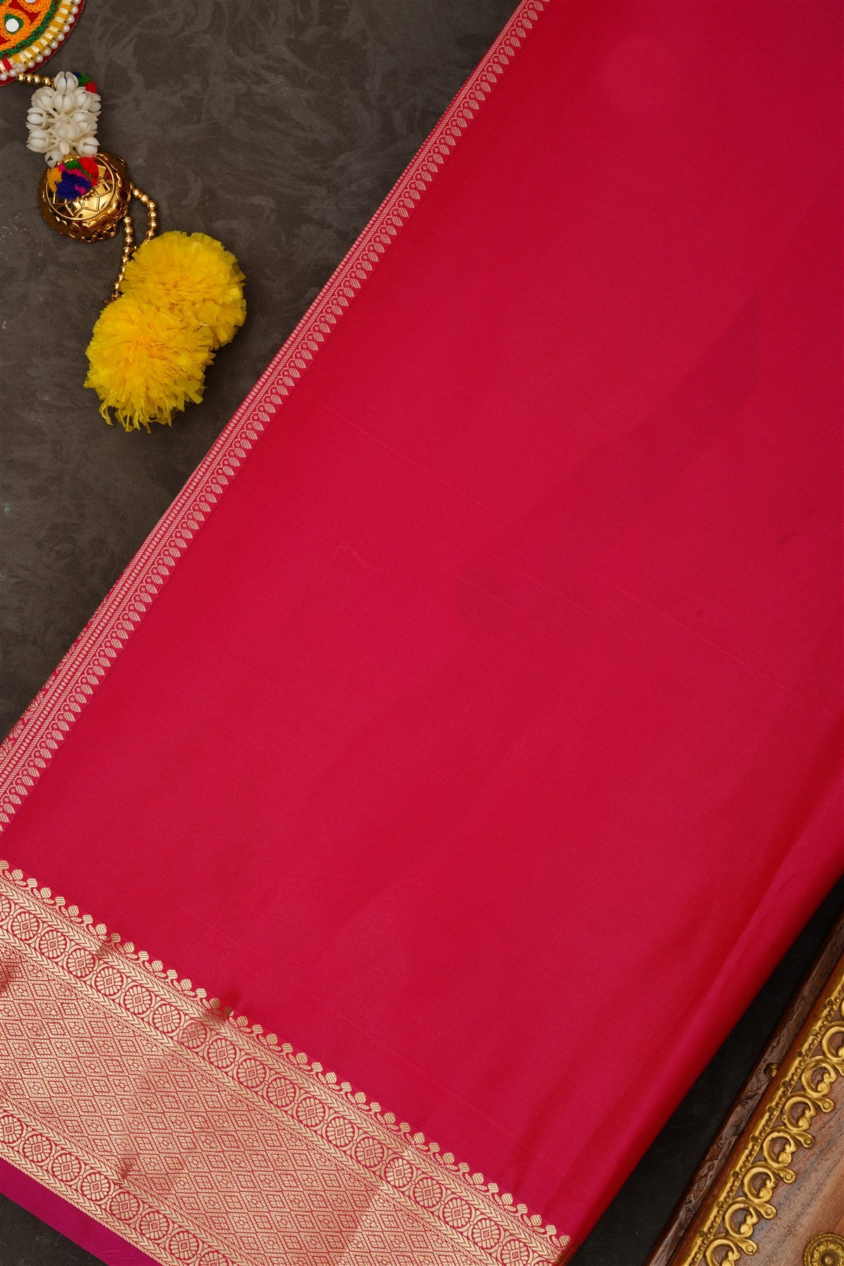 Semi Kanchipuram Tissue Silk Pink Saree