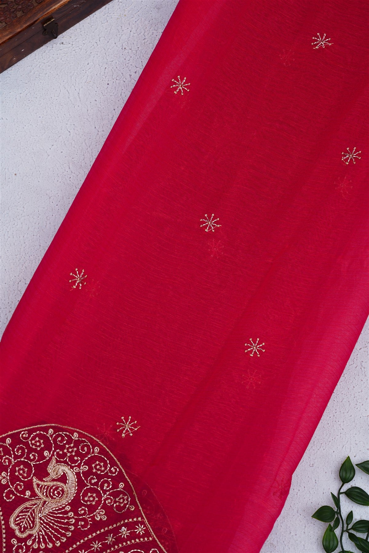 Fancy Space Silk Dark Blue Saree
