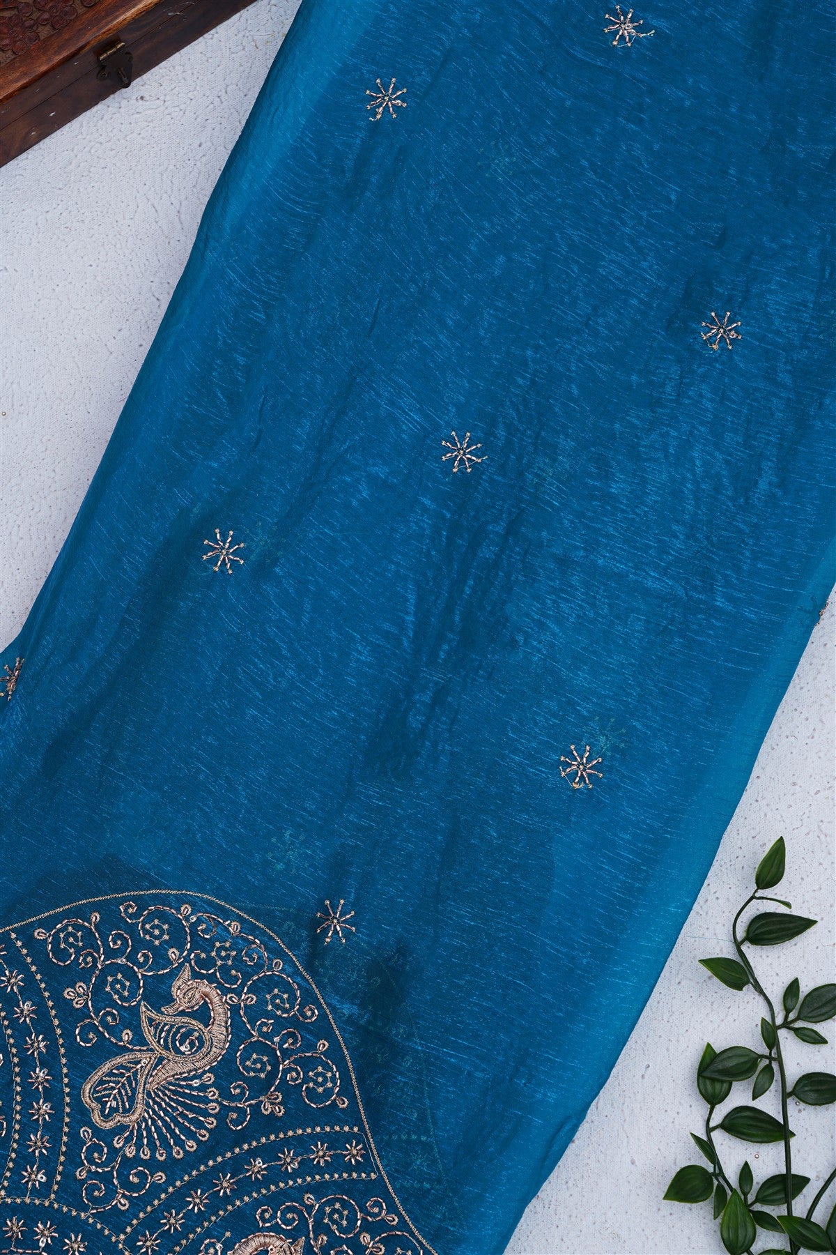 Fancy Space Silk Purple Saree