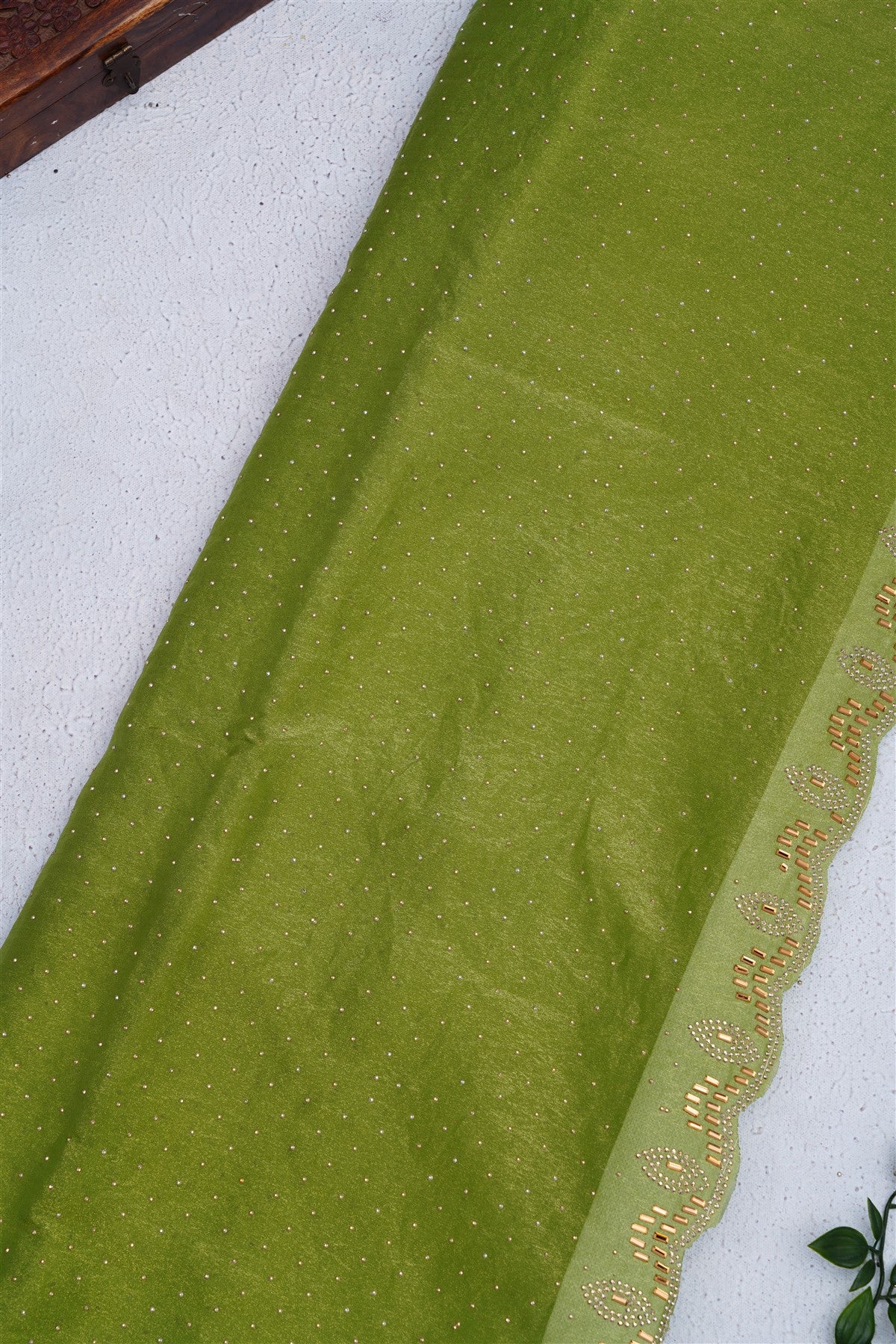 Fancy Space Silk Light Green Saree