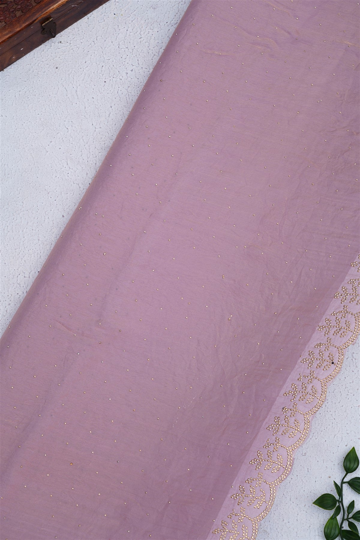 Fancy Space Silk Purple Saree