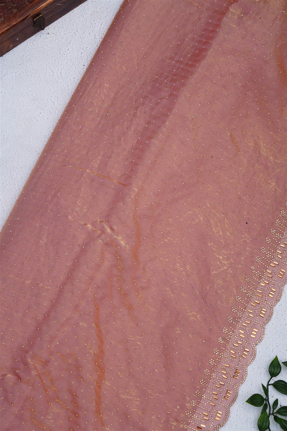 Fancy Space Silk Light Pink Saree
