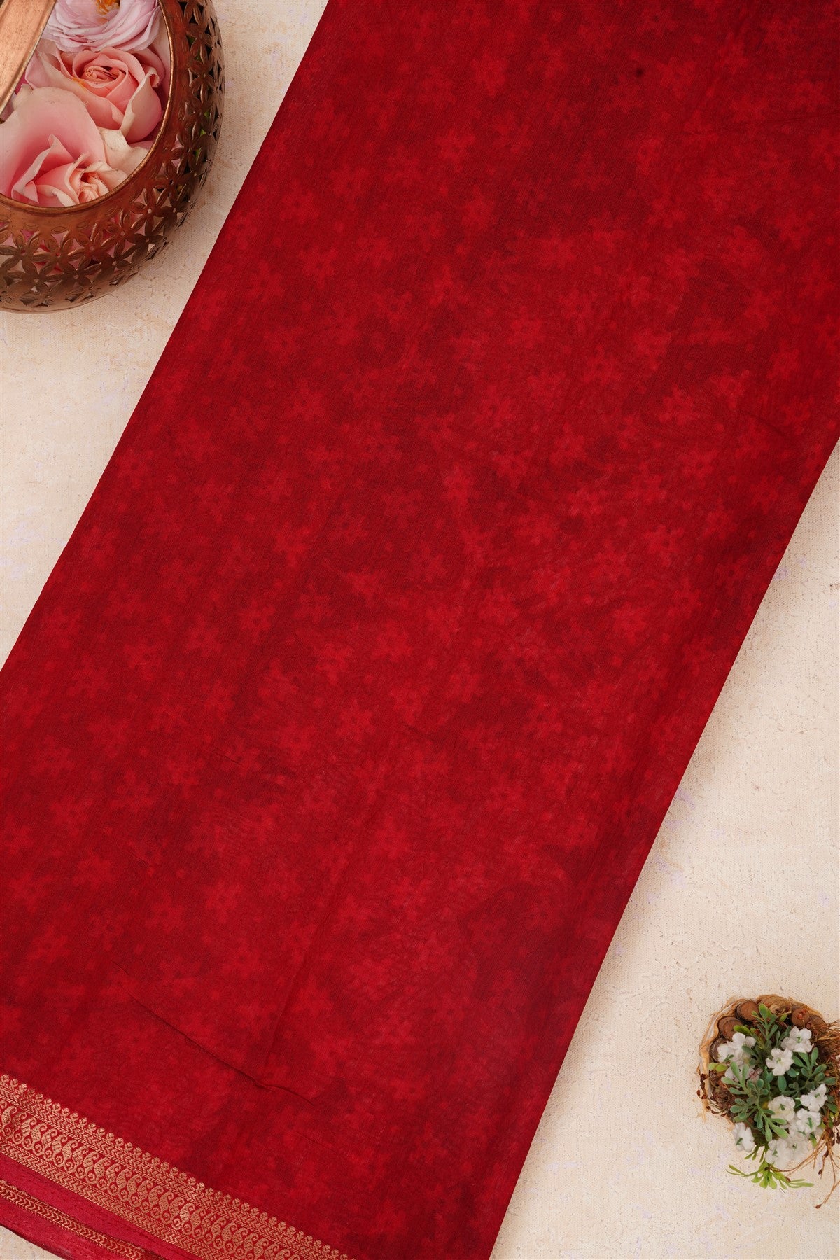 Fancy Maheshwari Silk Violet Saree