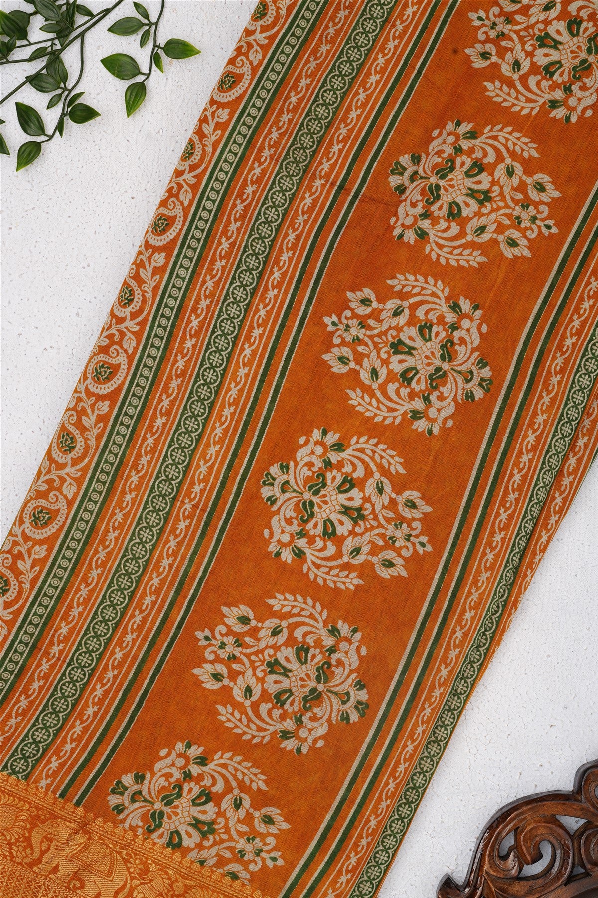 Fancy Maheshwari Silk Dark Green Saree